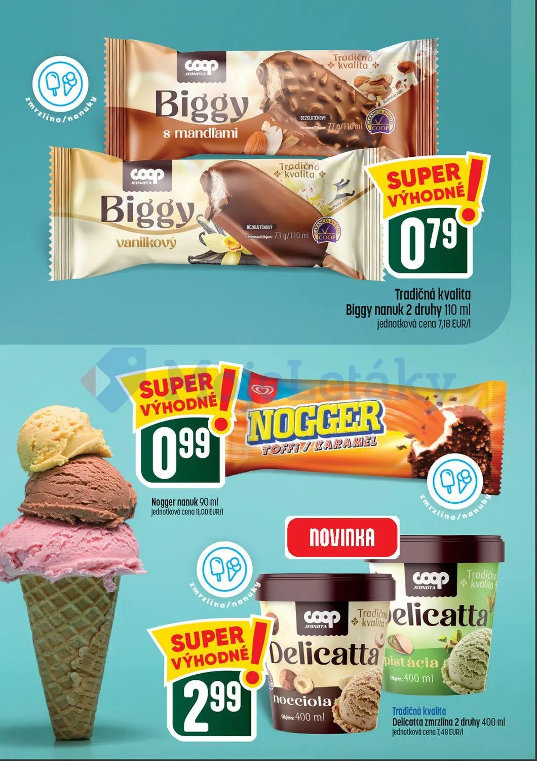 Coop Tempo leták, strana 28 z 64 — Biggy, Nogger, Delicatta