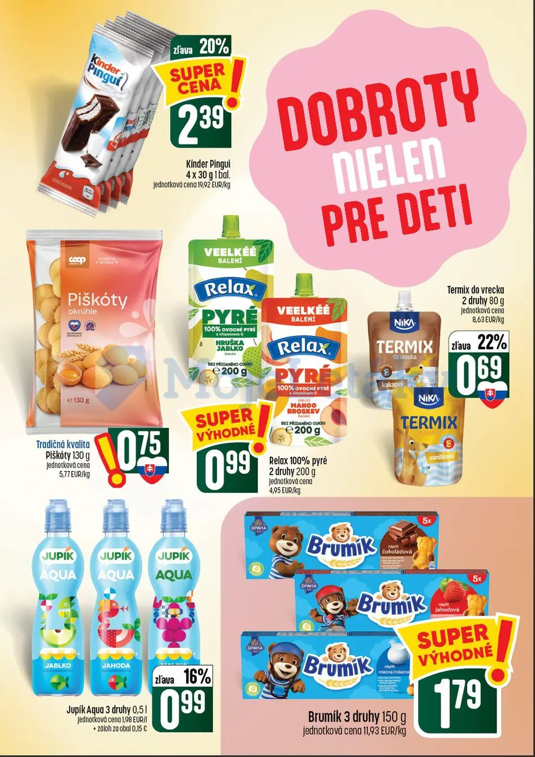 Coop Tempo leták, strana 33 z 64 — Kinder Pingui, Termix do vrecka, Jupík Aqua