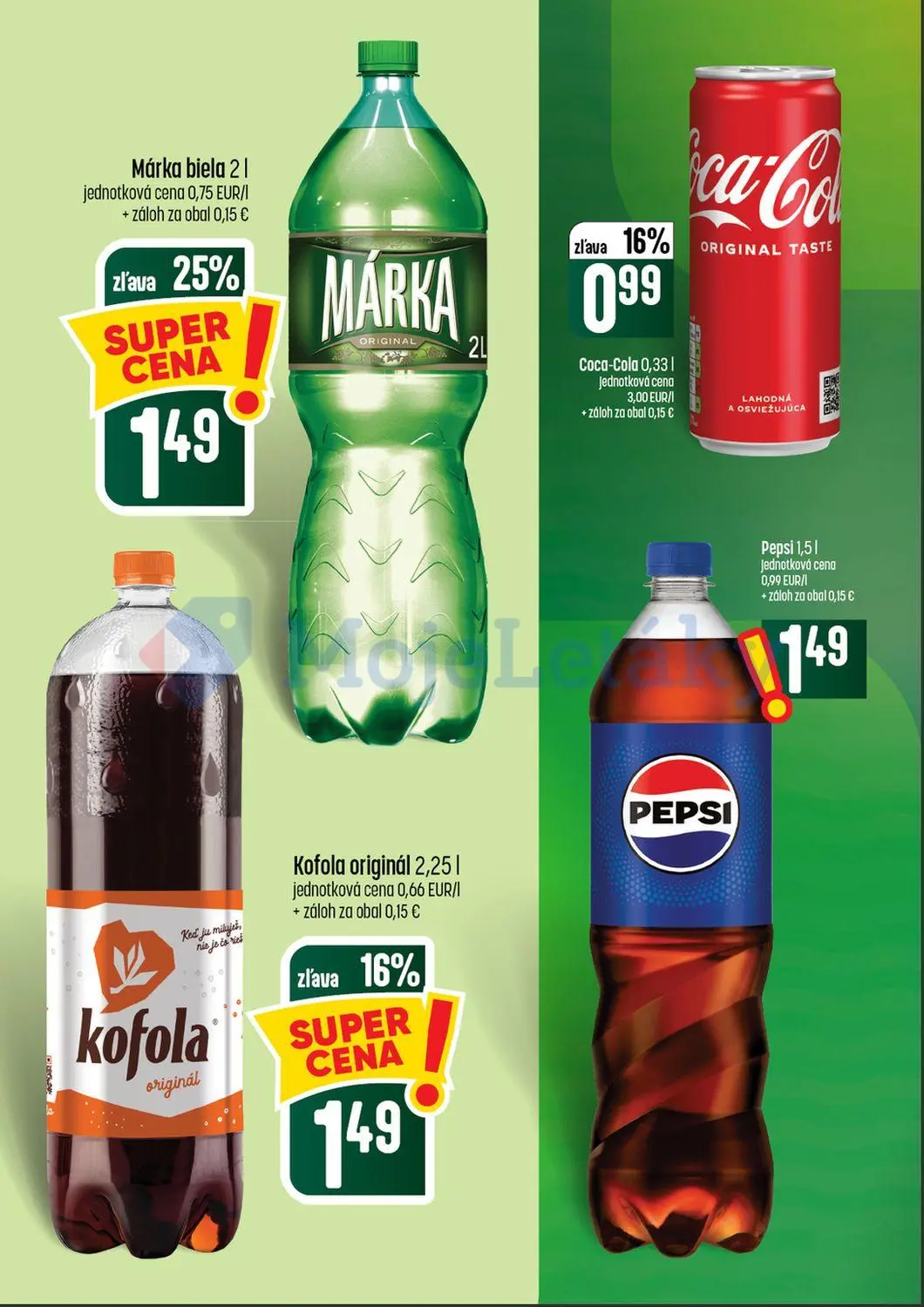 Coop Tempo leták, strana 50 z 64 — Márka biela, Kofola originál, Coca-Cola