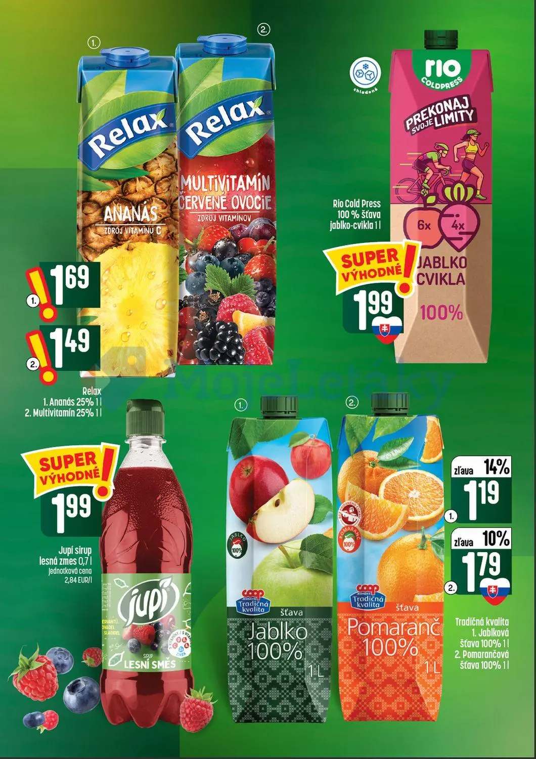 Coop Tempo leták, strana 51 z 64 — Relax, Tradičná kvalita Pomarančová šťava, Tradičná kvalita Jablková šťava