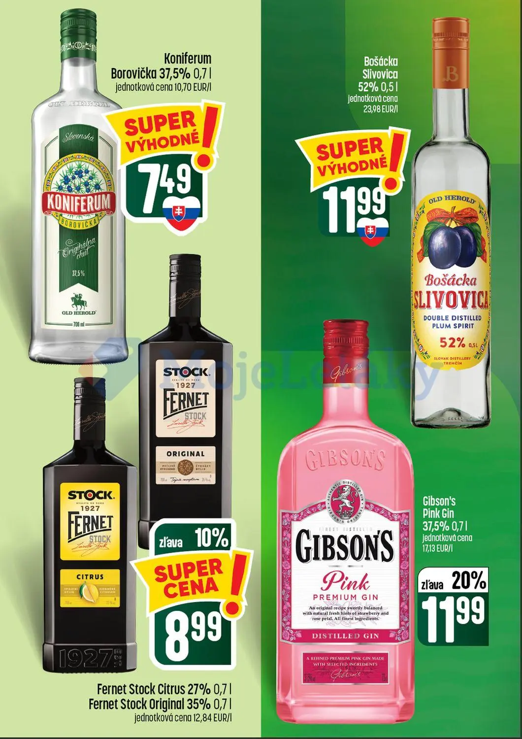 Coop Tempo leták, strana 56 z 64 — Gibson's Pink Gin, Fernet Stock Citrus, Fernet Stock Original