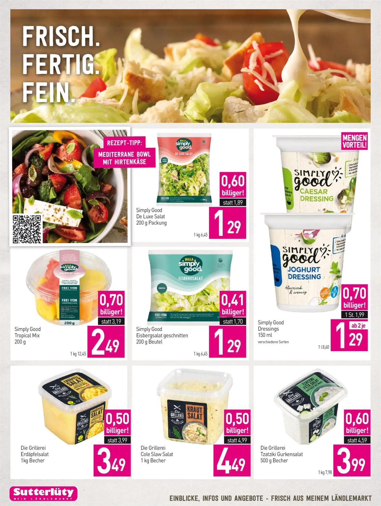 Sutterlüty Prospekt, Seite 2 von 20 — Simply Good Tropical Mix, Simply Good Dressings, Simply Good De Luxe Salat