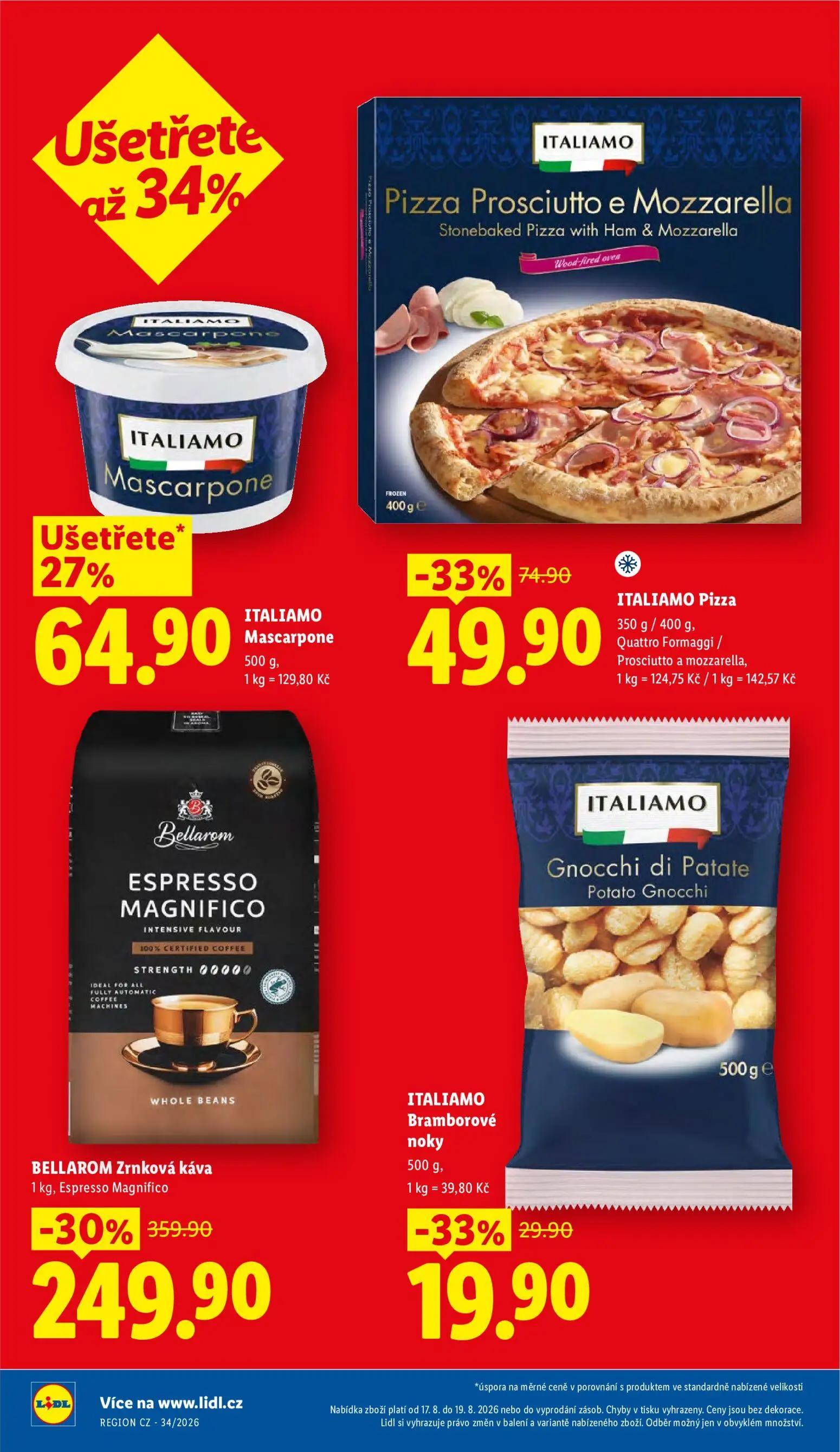 Lidl leták, strana 2 z 53 — BELLAROM Zrnková káva Espresso Magnifico