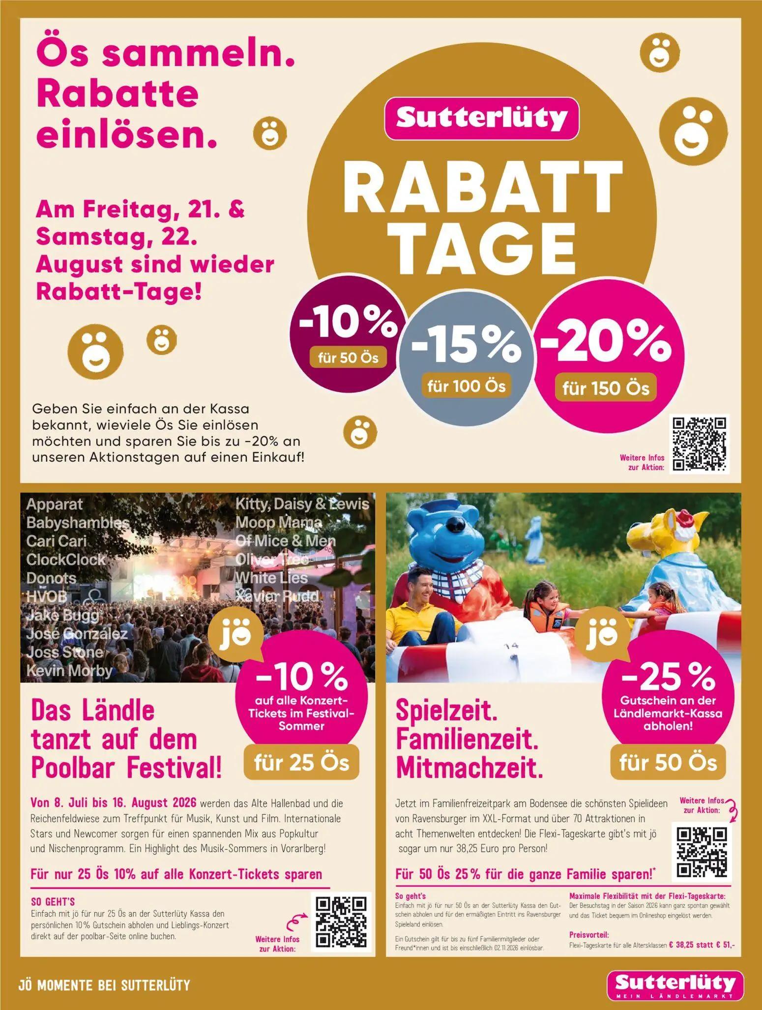 Sutterlüty Prospekt, Seite 19 von 20 — 25% für die ganze Familie sparen!