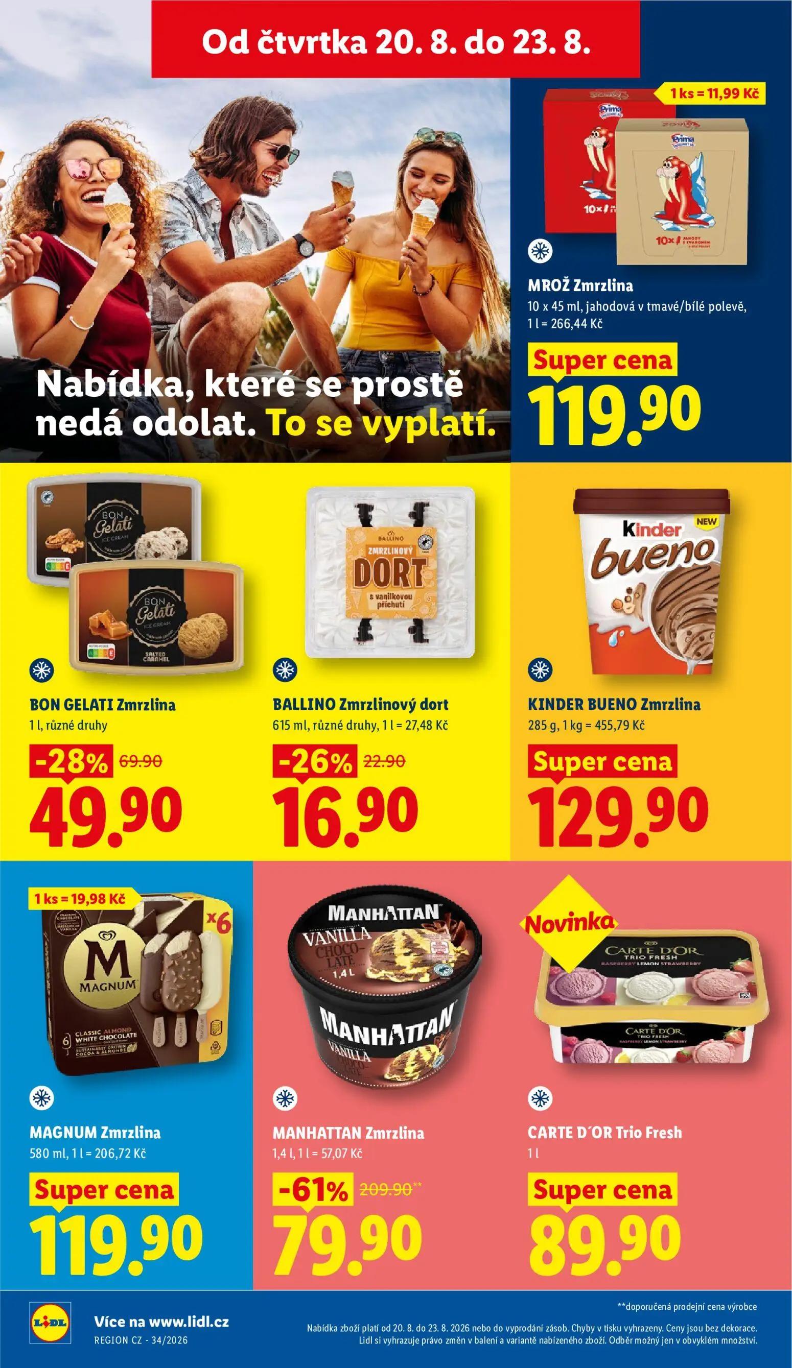 Lidl leták, strana 22 z 49 — MANHATTAN Zmrzlina