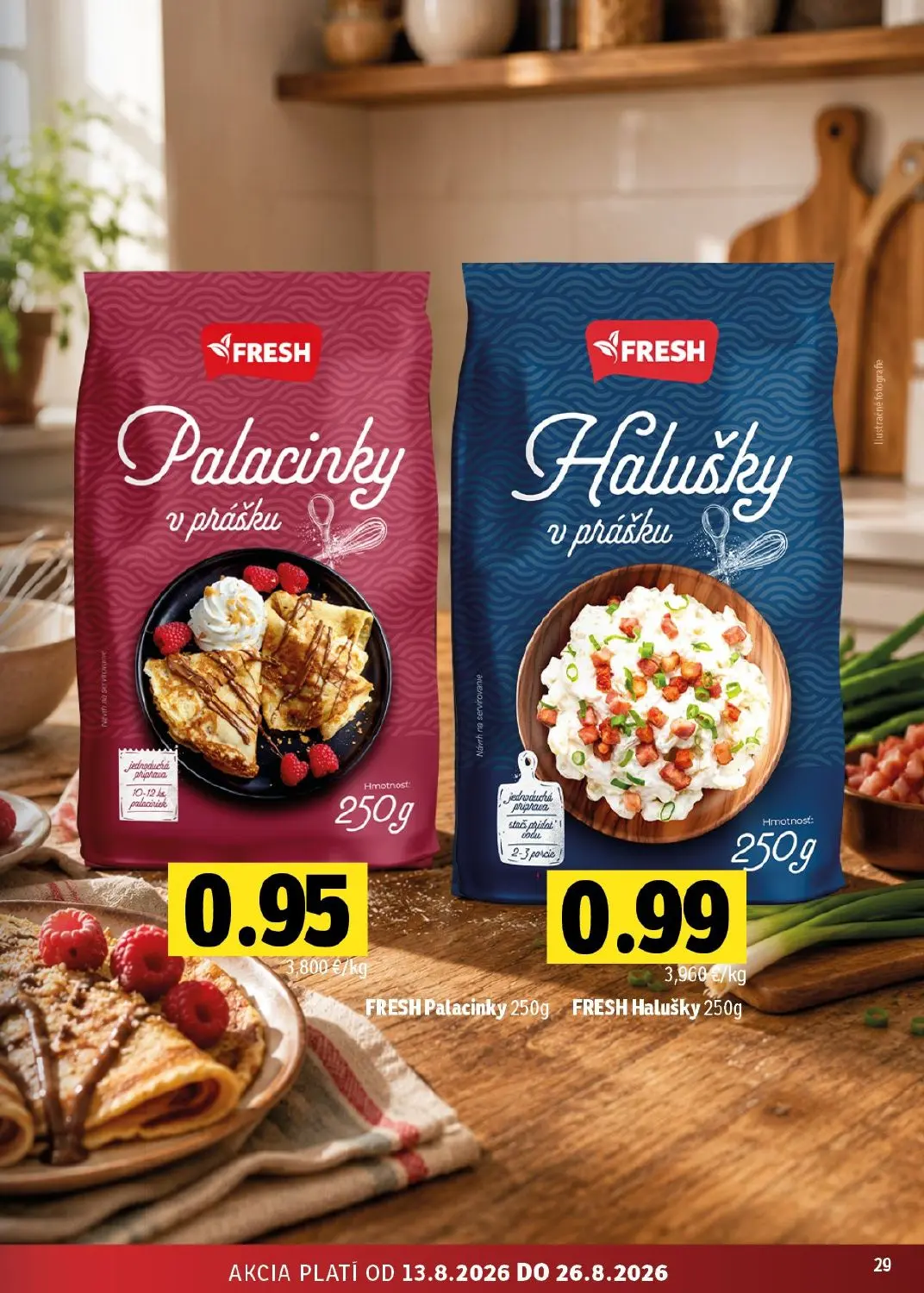 Fresh východ leták, strana 29 z 54 — FRESH Palacinky, FRESH Halušky