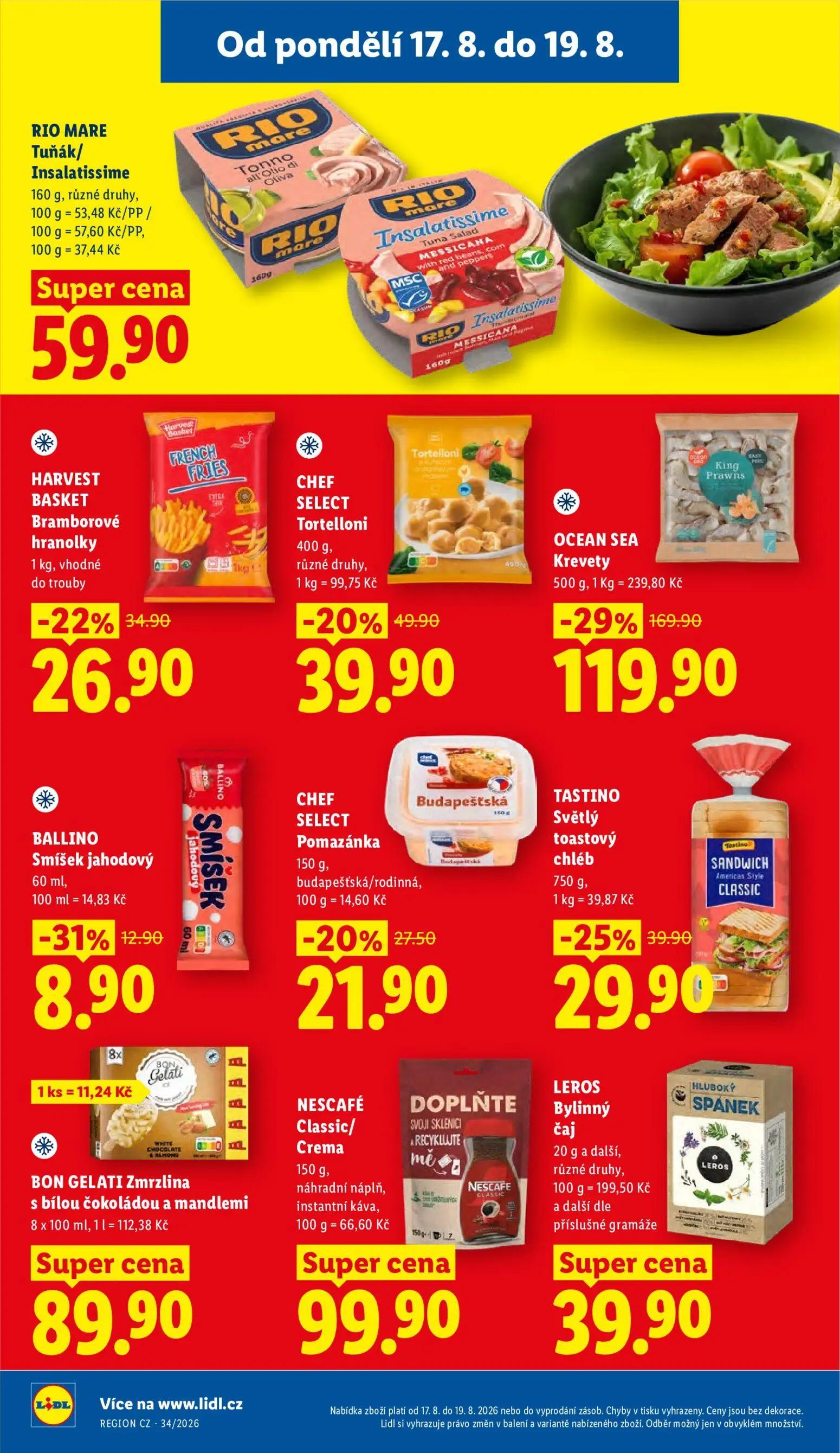 Lidl leták, strana 26 z 53 — OCEAN SEA Krevety, LEROS Bylinný čaj