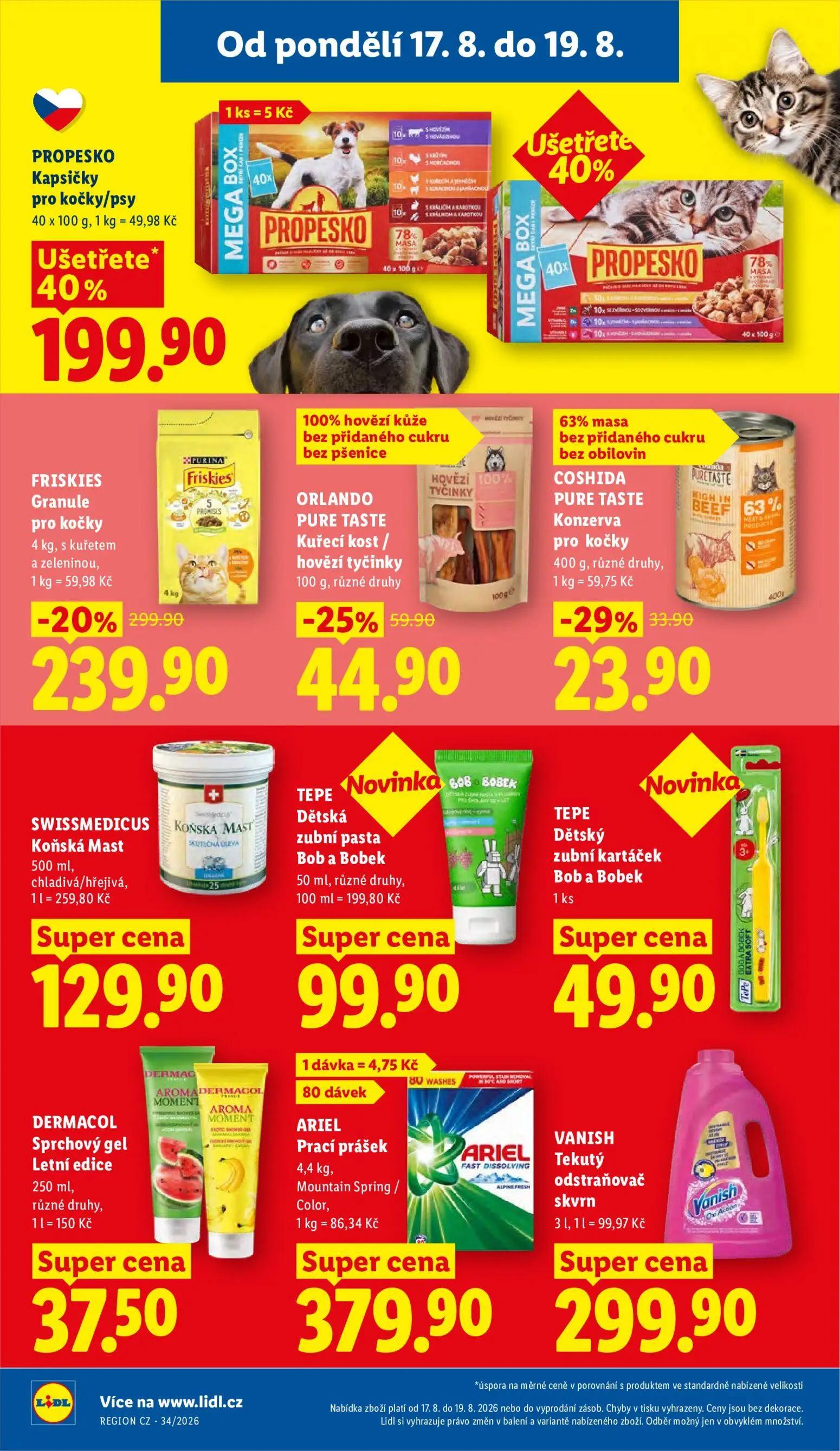 Lidl leták, strana 30 z 53 — FRISKIES Granule pro kočky