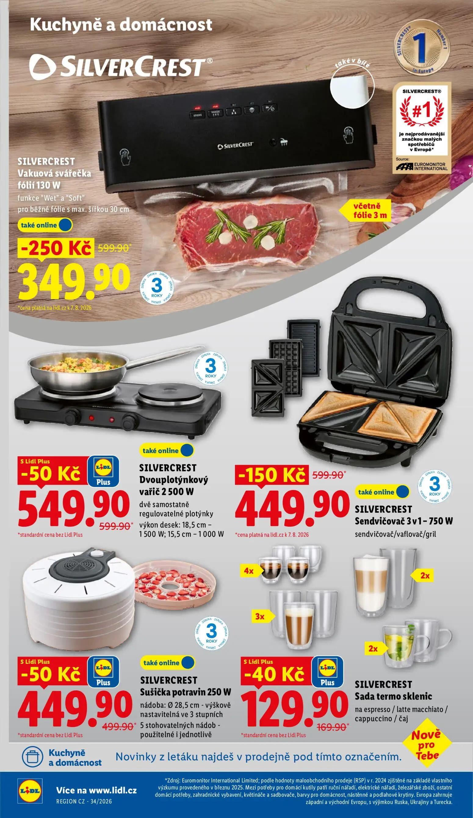 Lidl leták, strana 40 z 53 — SILVERCREST Vakuová svářečka fólií, SILVERCREST Sendvičovač 3 v1, SILVERCREST Dvouplotýnkový va…