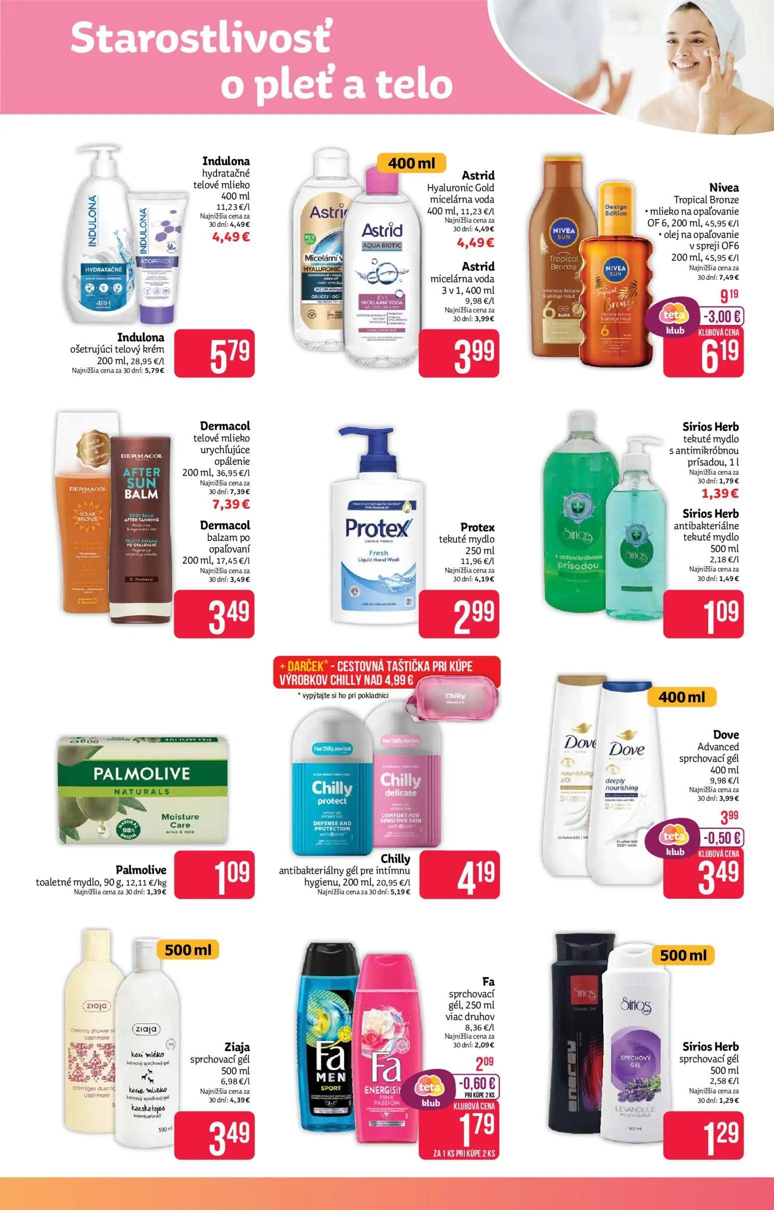 Teta Drogerie leták, strana 7 z 16 — Nivea Tropical Bronze mlieko na opaľovanie OF 6, Nivea Tropical Bronze olej na opaľovan…
