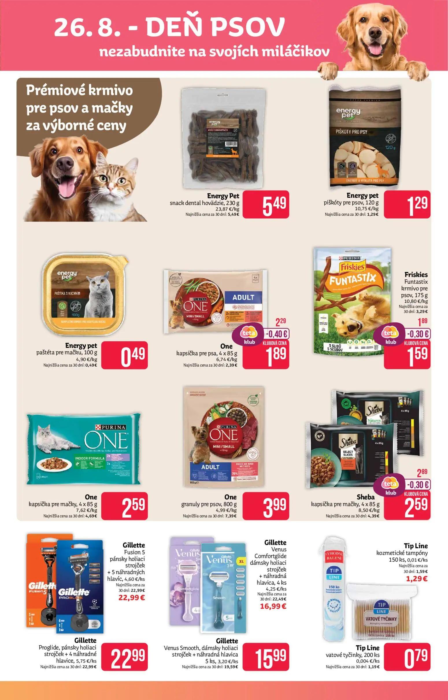 Teta Drogerie leták, strana 13 z 16 — One kapsička pre psa, Friskies Funtastix krmivo pre psov, Sheba kapsička pre mačky