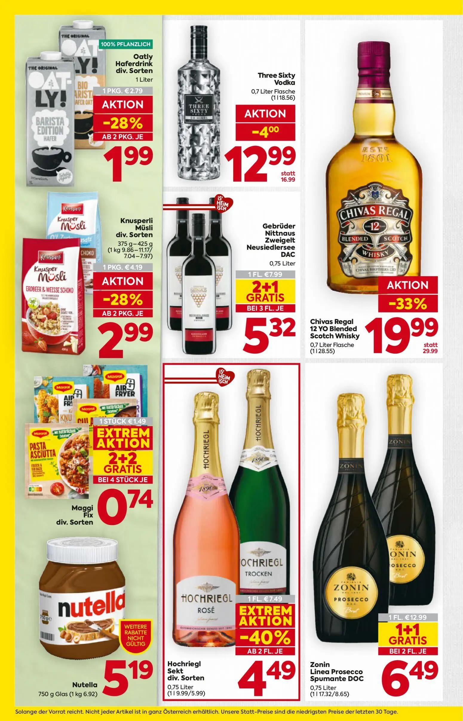 Billa Prospekt, Seite 14 von 16 — Knusperli Müsli div. Sorten