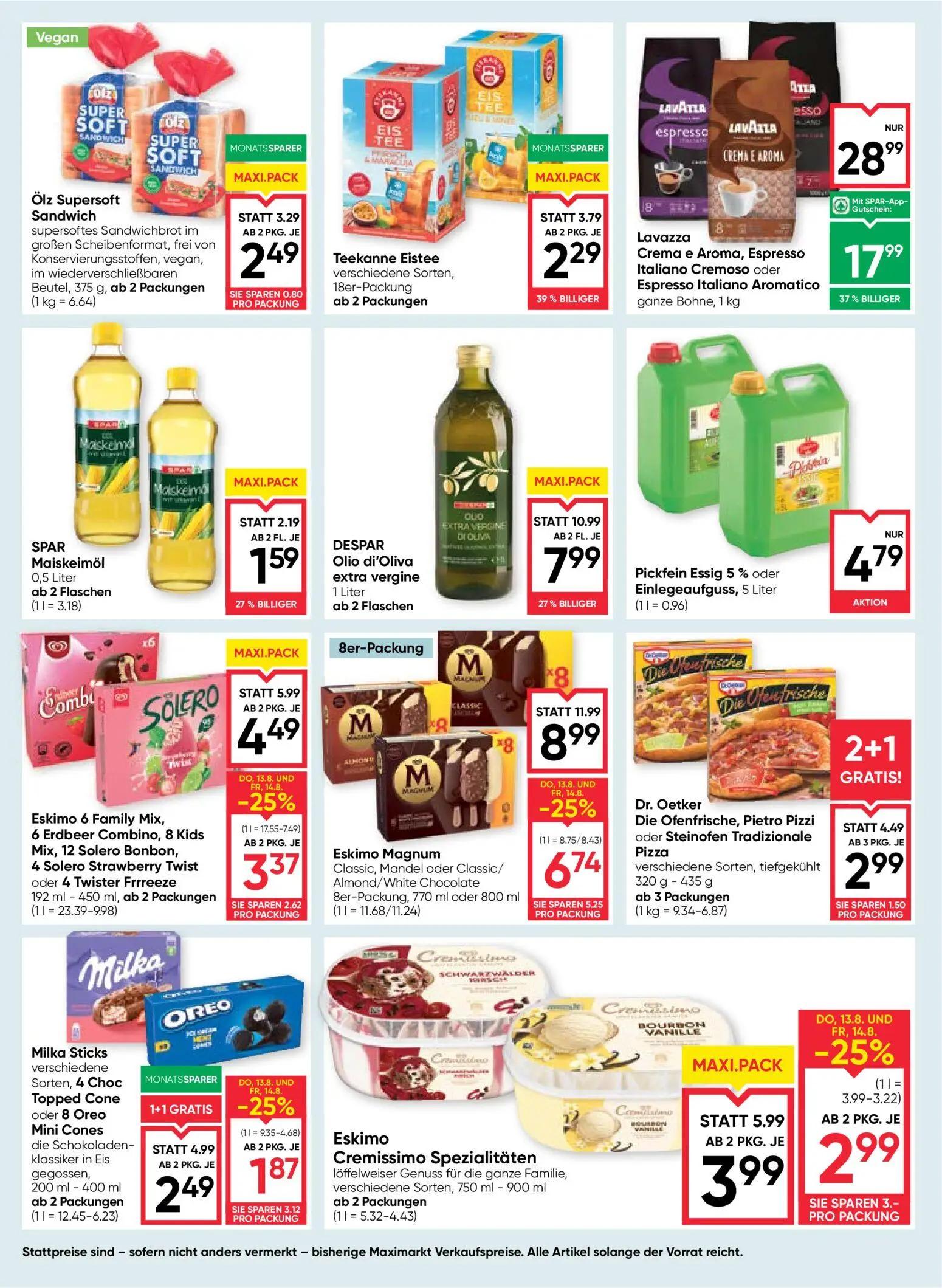 Maximarkt Prospekt, Seite 10 von 24 — Lavazza Crema e Aroma, Espresso Italiano Cremoso oder Espresso Italiano Aromatico, Esk…