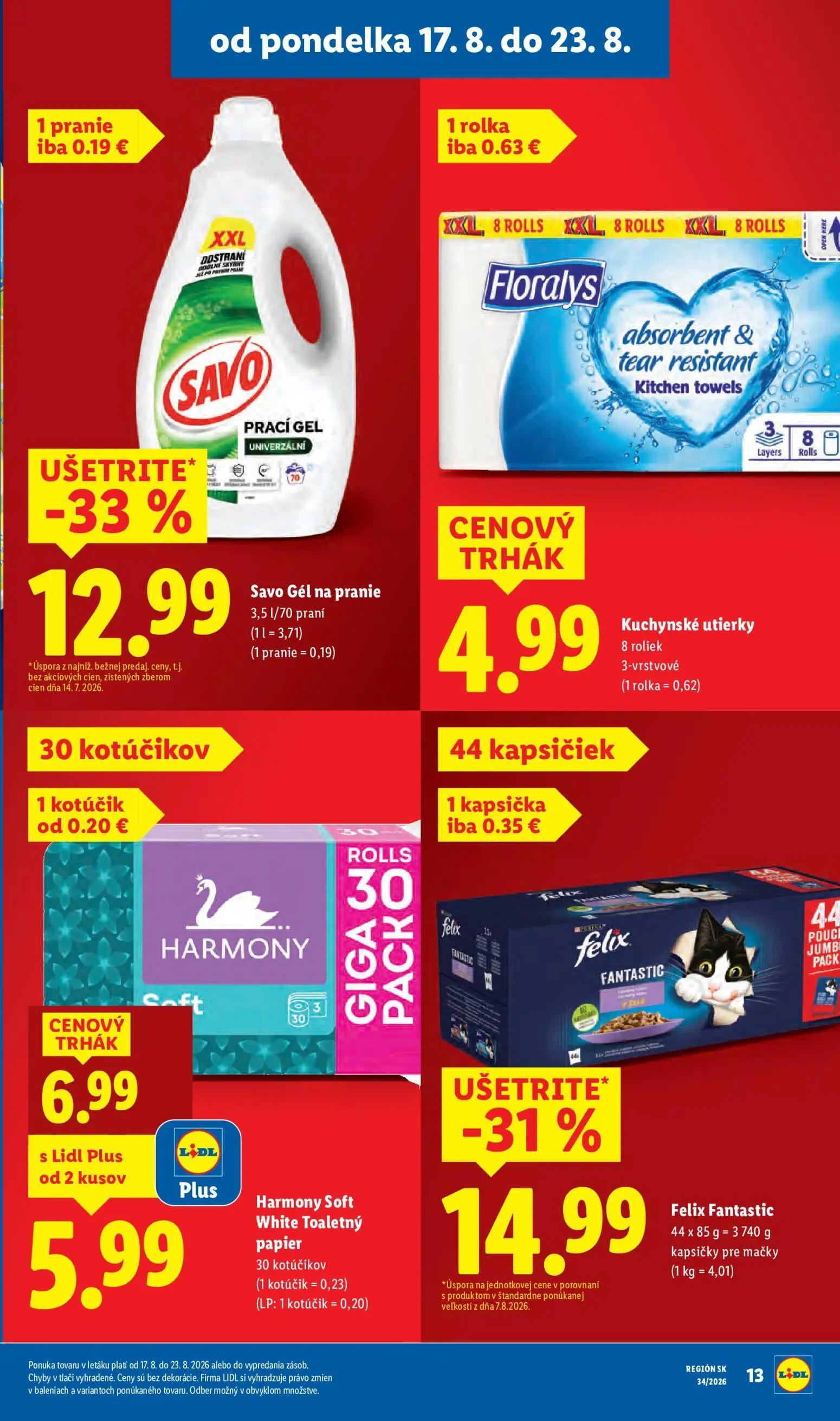 Lidl leták, strana 17 z 95 — Felix Fantastic