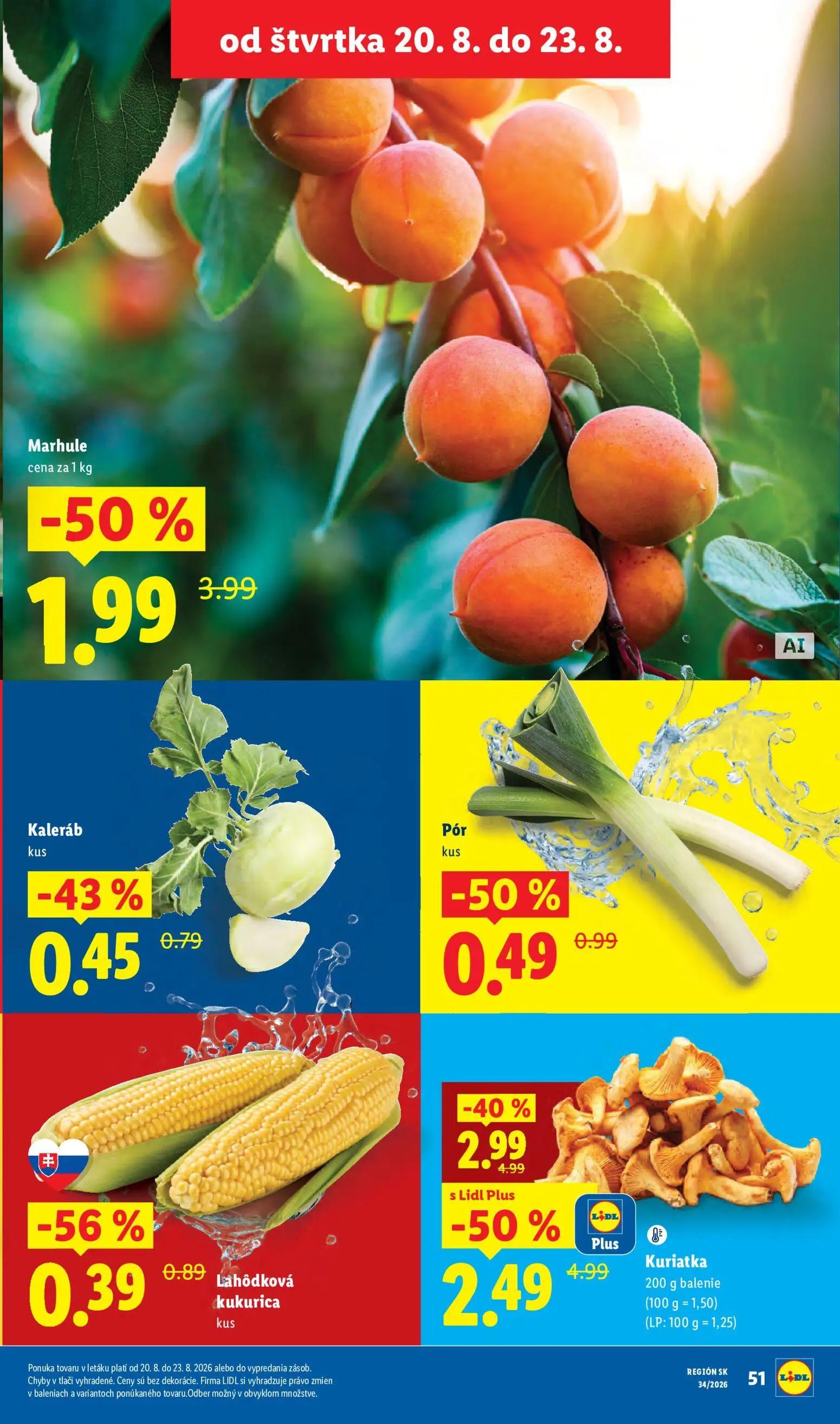 Lidl leták, strana 65 z 95 — Kuriatka, Marhule