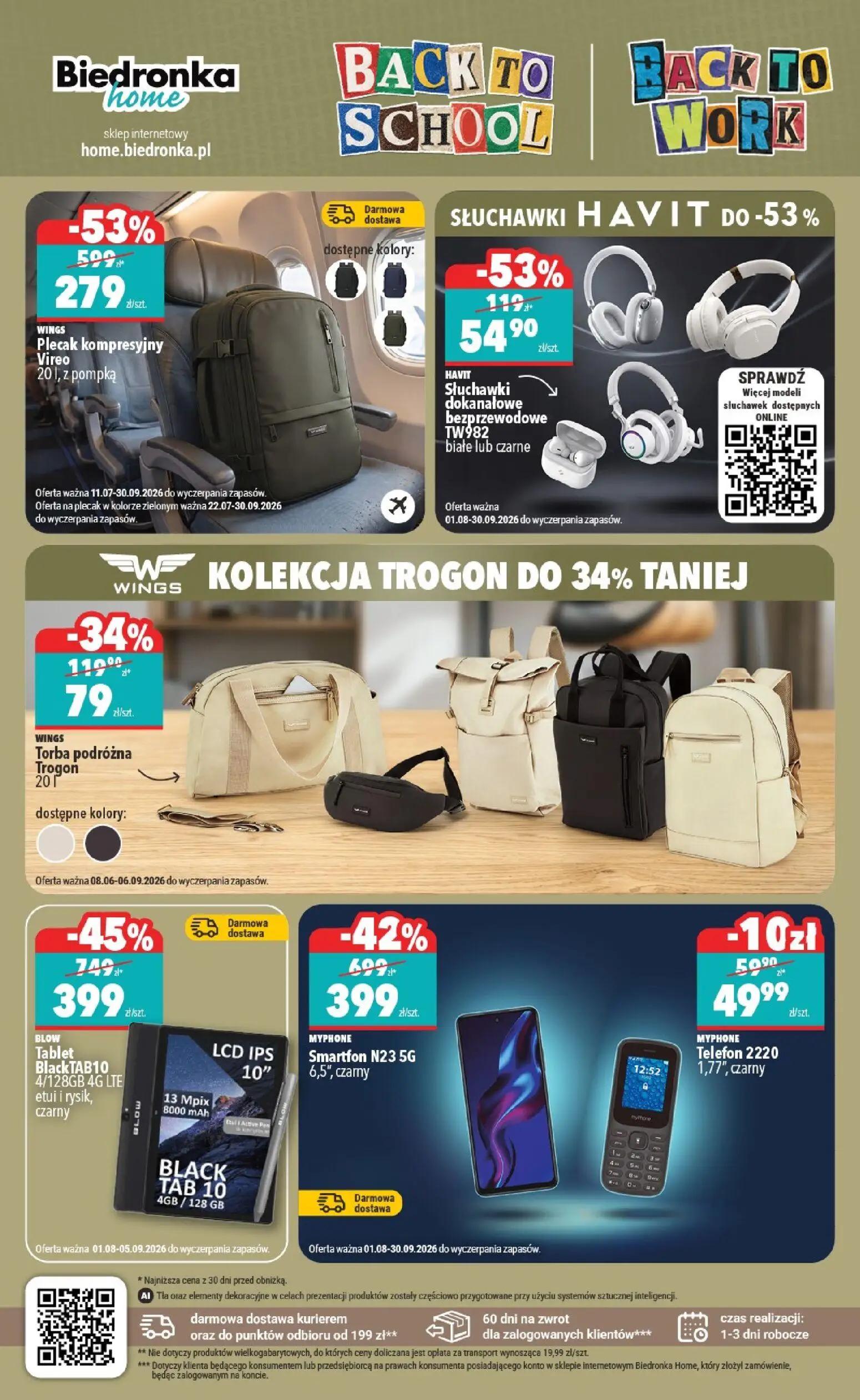 Biedronka gazetka, strona 4 z 6 — Tablet BlackTAB10, Plecak kompresyjny Vireo, Smartfon N23 5G
