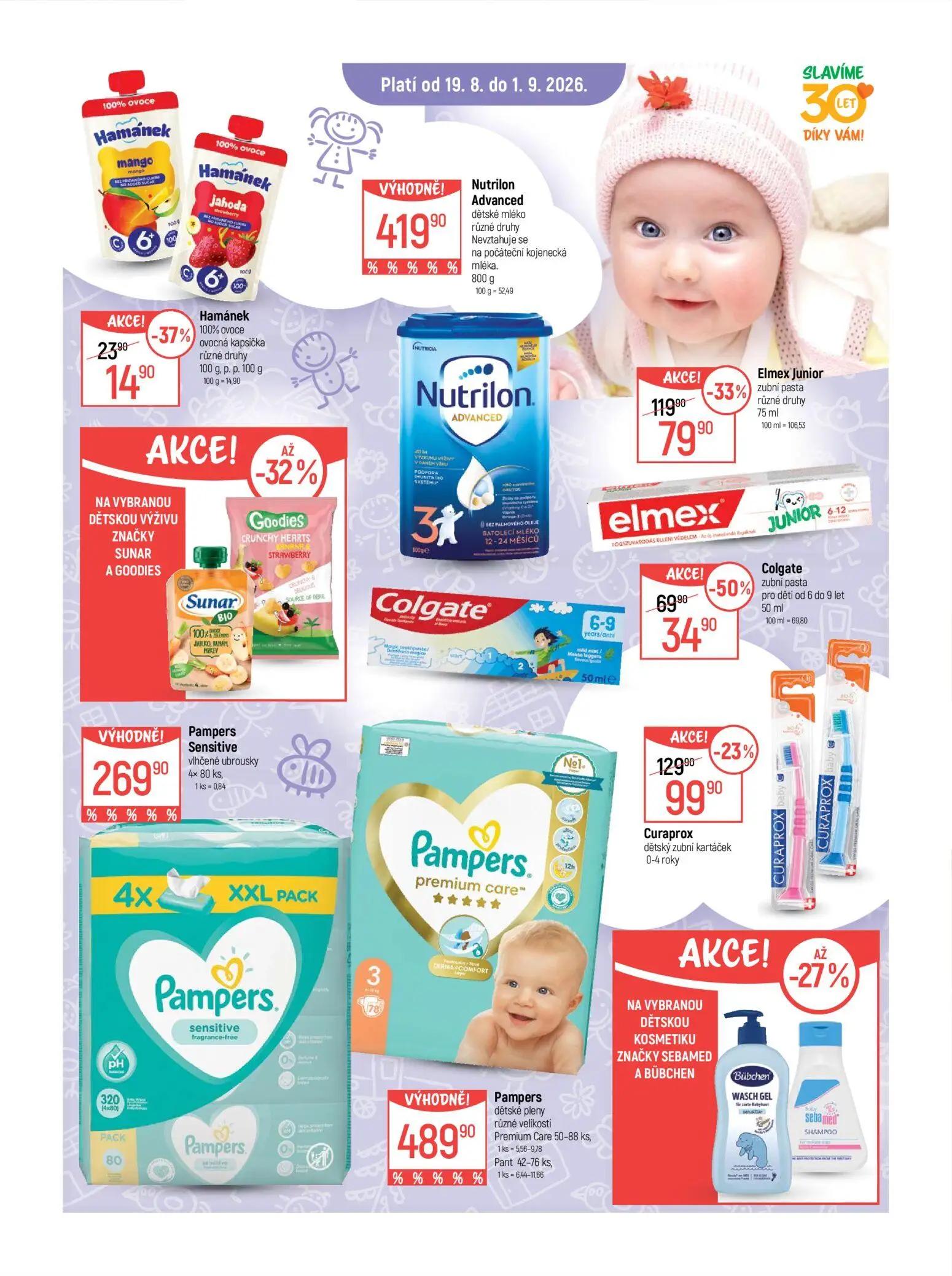 GLOBUS leták, strana 10 z 41 — Elmex Junior zubní pasta různé druhy, Colgate zubní pasta pro děti od 6 do 9 let, Curaprox dě…