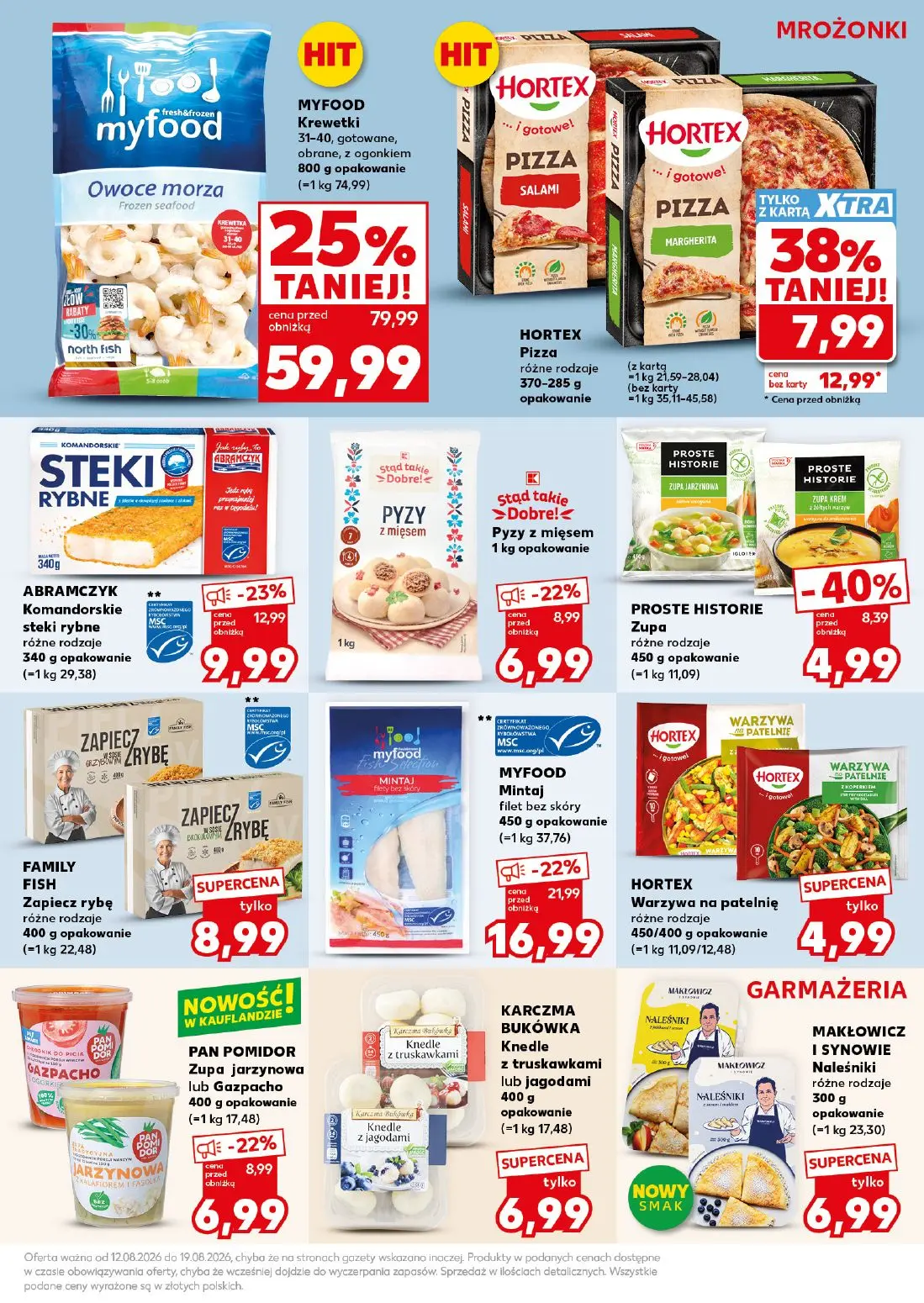 Kaufland gazetka, strona 25 z 32 — MYFOOD Krewetki 31-40, gotowane, obrane, z ogonkiem