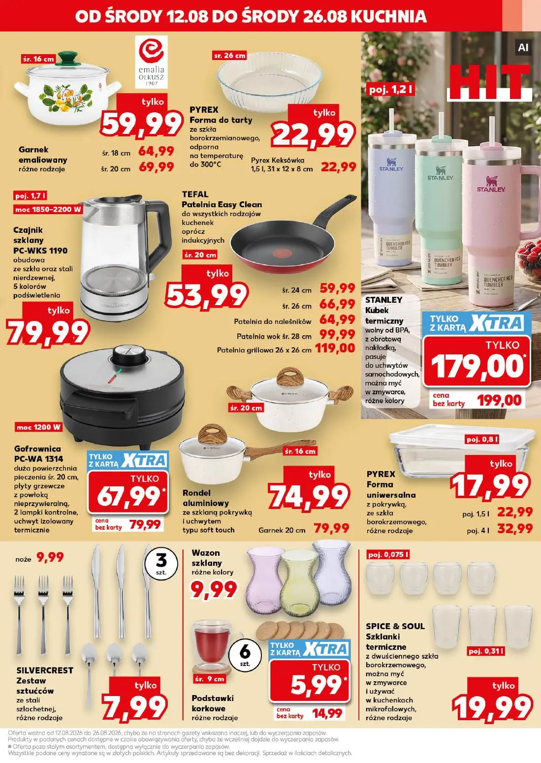 Kaufland gazetka, strona 31 z 32 — Garnek emaliowany, PYREX Forma do tarty, Pyrex Keksówka