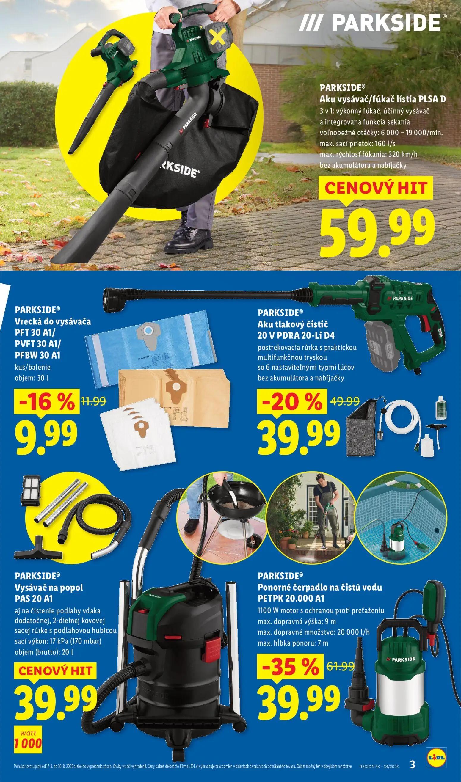 Lidl leták, strana 3 z 8 — Aku tlakový čistič 20 V PDRA 20-Li D4