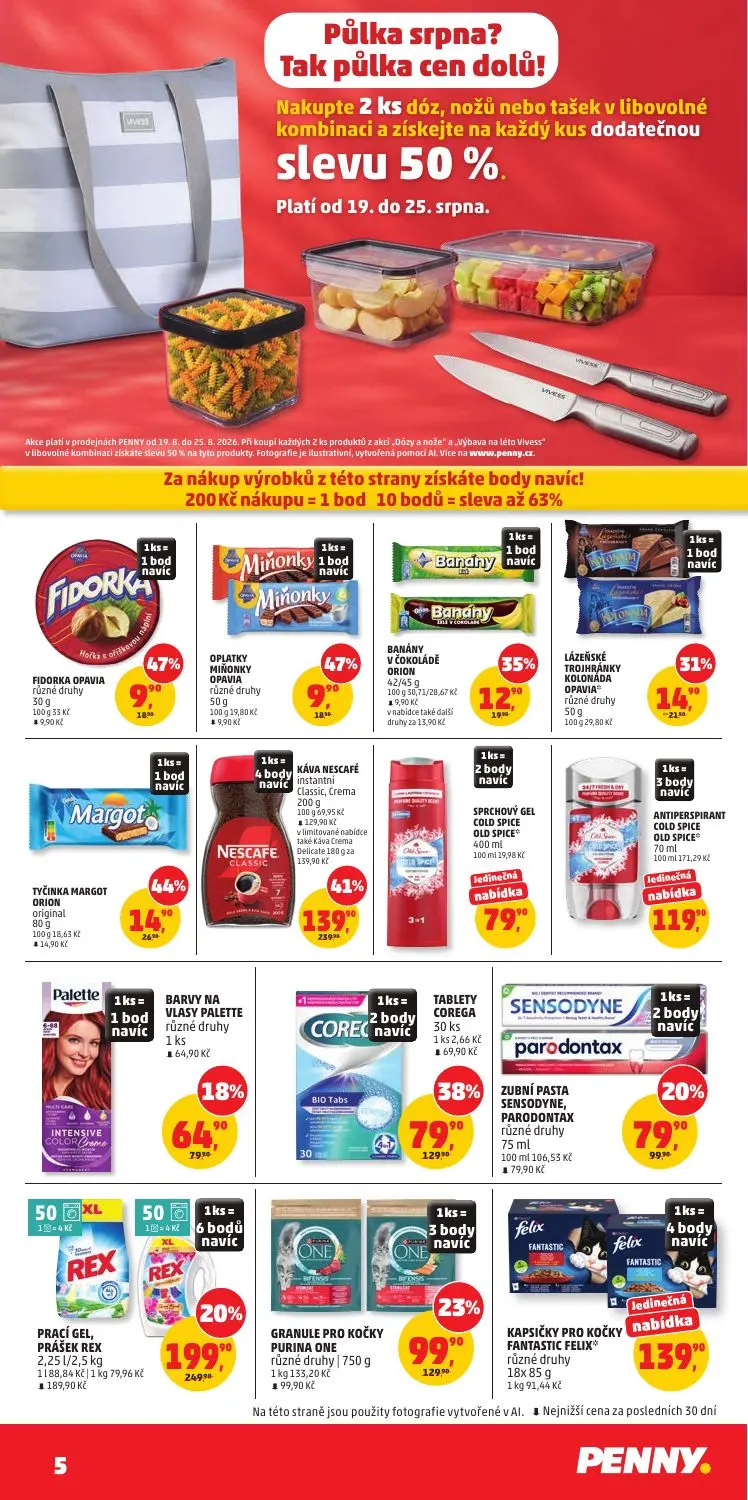 PENNY leták, strana 5 z 36 — KÁVA NESCAFÉ instantní Classic, Crema, GRANULE PRO KOČKY PURINA ONE, KAPSIČKY PRO KOČKY FANTAST…