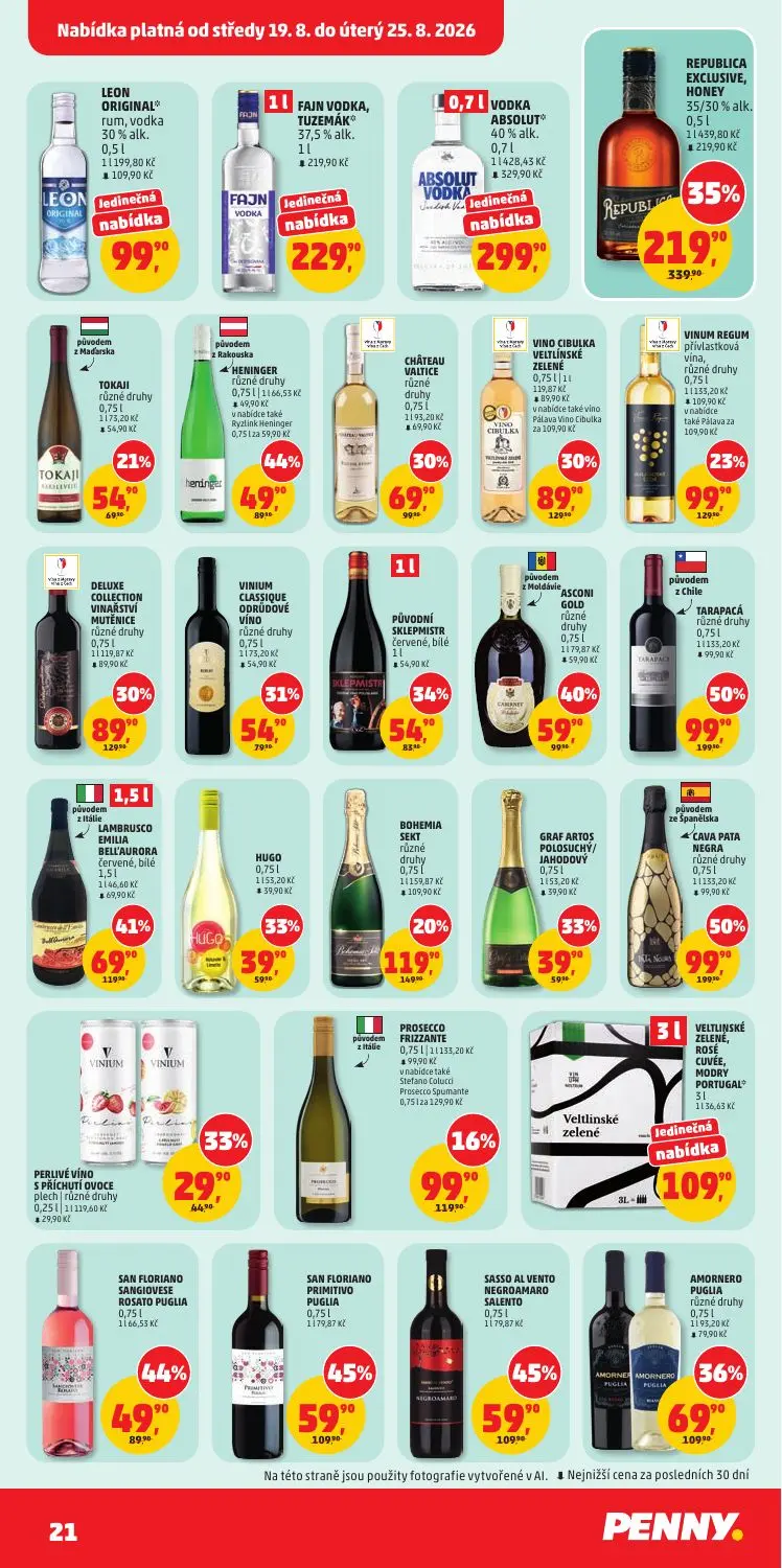 PENNY leták, strana 21 z 36 — BOHEMIA SEKT různé druhy