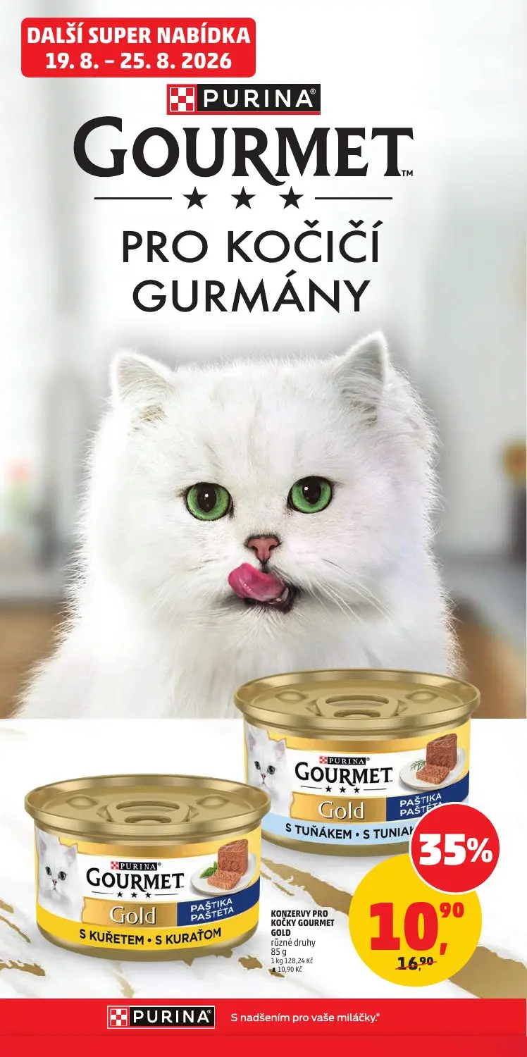PENNY leták, strana 34 z 36 — KONZERVY PRO KOČKY GOURMET GOLD