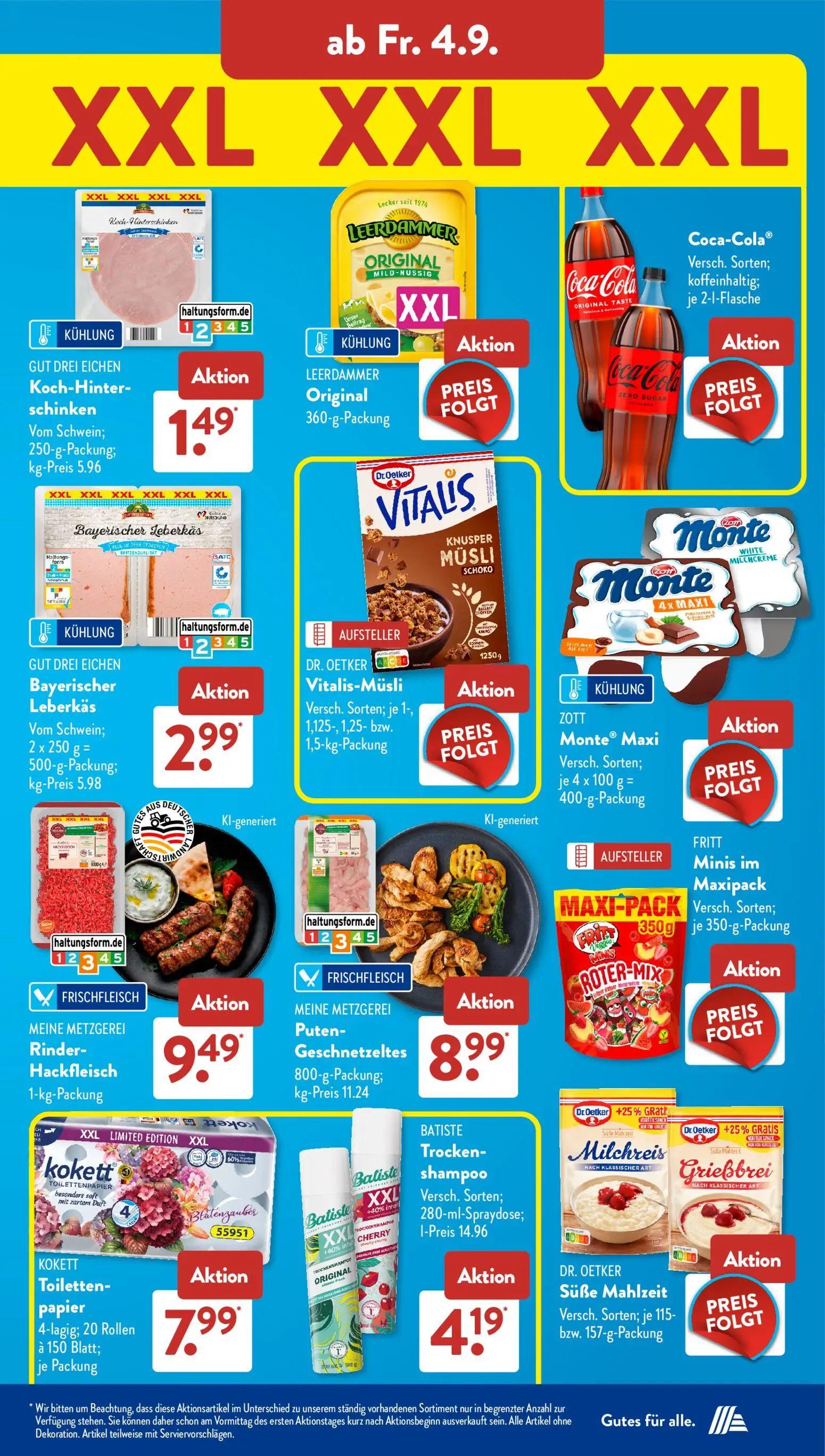 Aldi Süd Prospekt, Seite 14 von 20 — GUT DREI EICHEN Koch-Hinter-schinken, GUT DREI EICHEN Bayerischer Leberkäs, MEINE METZG…