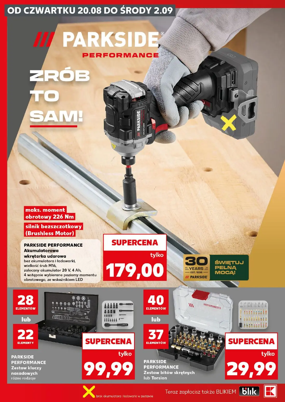 Kaufland gazetka, strona 2 z 16 — PARKSIDE PERFORMANCE Akumulatorowa wkrętarka udarowa, PARKSIDE PERFORMANCE Zestaw kluczy n…