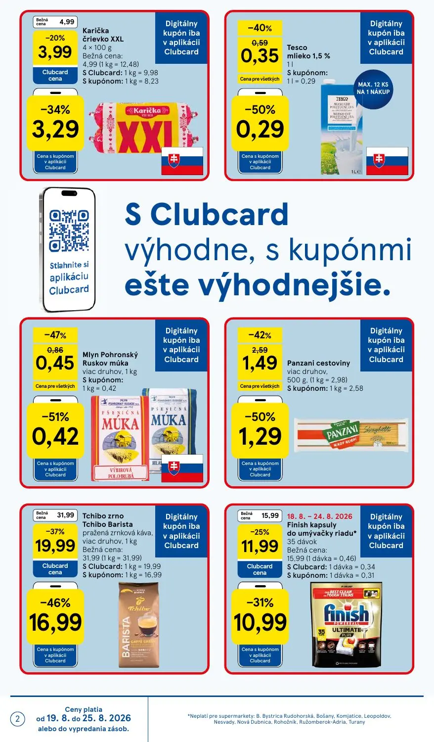 Tesco Supermarket leták, strana 2 z 30 — Tchibo Barista pražená zrnková káva