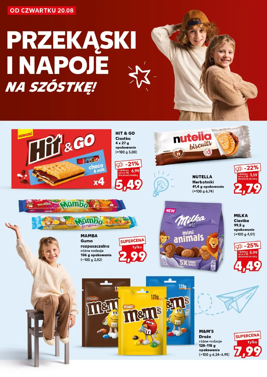 Kaufland gazetka, strona 2 z 40 — HIT & GO Ciastka, MILKA Ciastka mini animals, NUTELLA Herbatniki