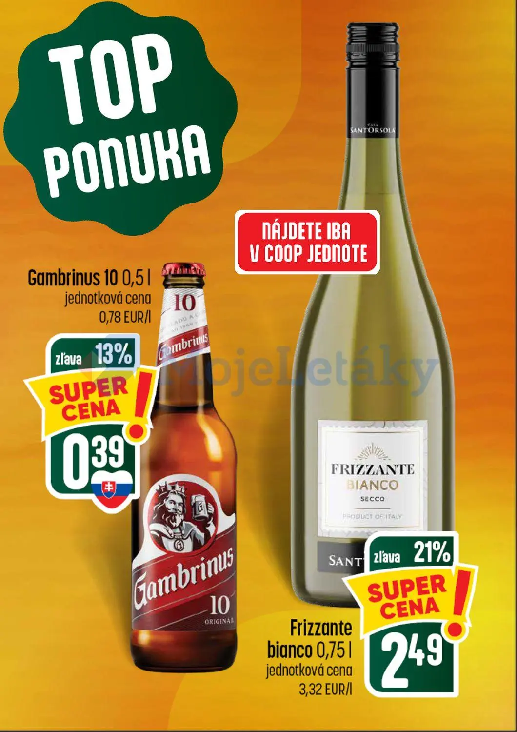 Coop Tempo leták, strana 5 z 62 — Frizzante bianco, Gambrinus 10