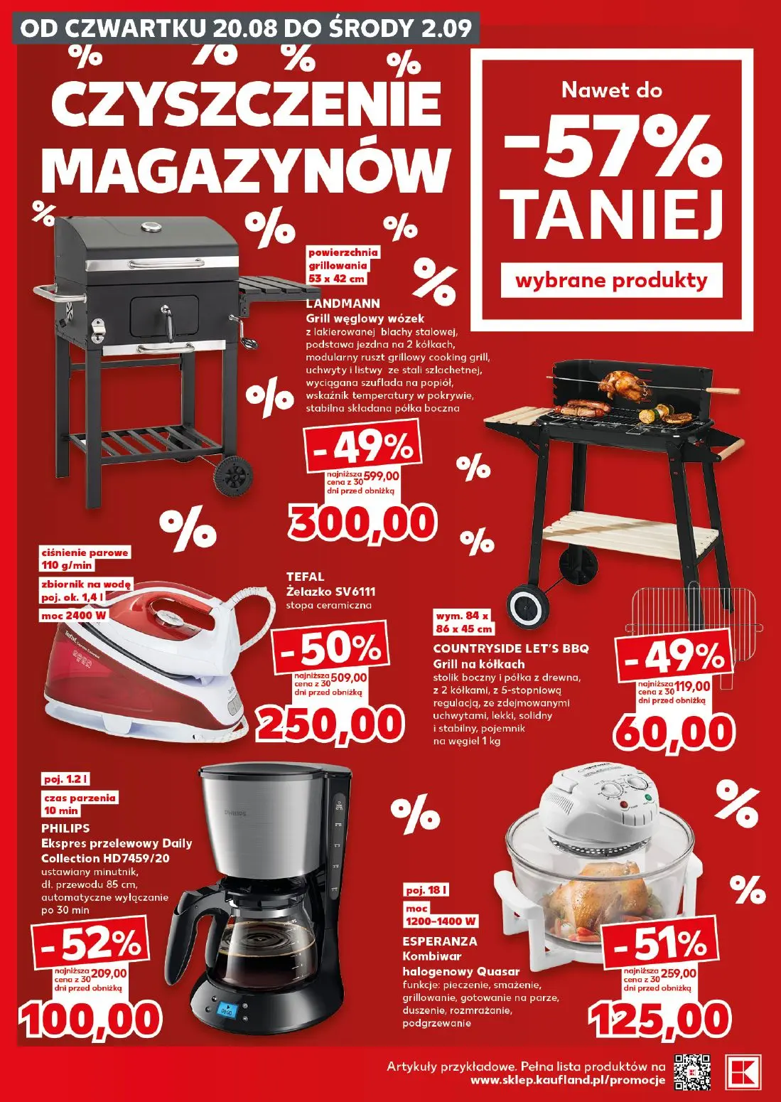 Kaufland gazetka, strona 6 z 16 — LANDMANN Grill węglowy wózek, TEFAL Żelazko SV6111, ESPERANZA Kombiwar halogenowy Quasar