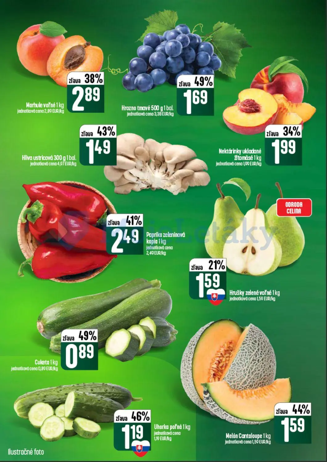 Coop Tempo leták, strana 7 z 62 — Marhule voľné, Paprika zeleninová kapia, Hrozno tmavé