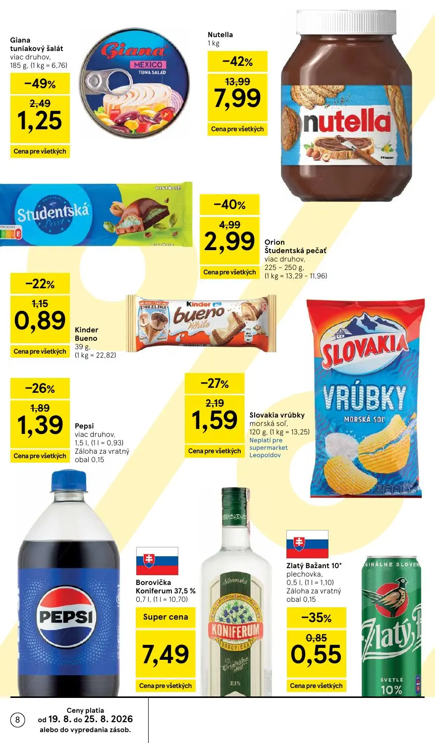 Tesco Supermarket leták, strana 8 z 30 — Nutella