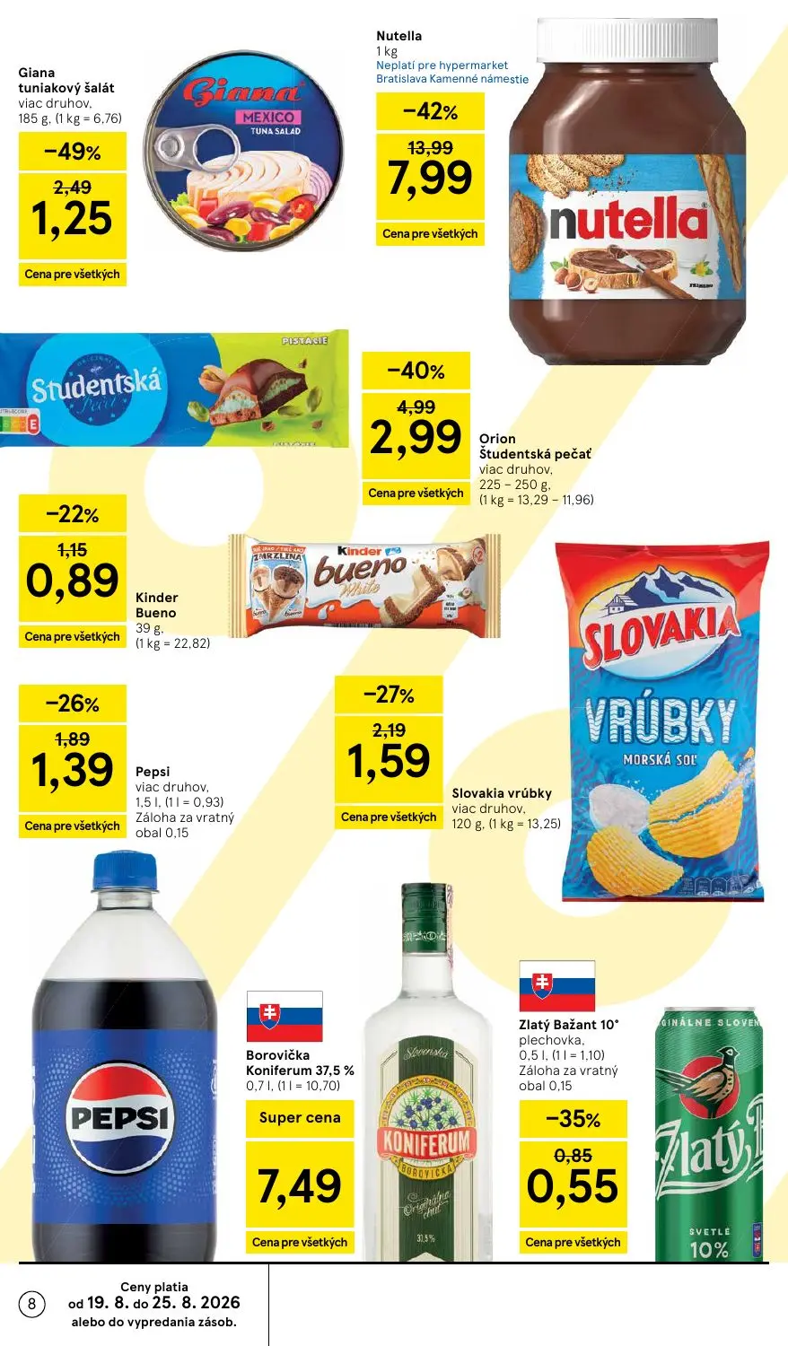 Tesco leták, strana 8 z 50 — Nutella