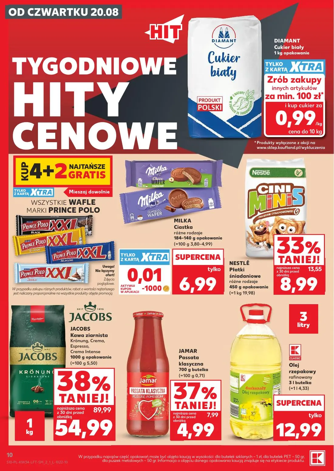 Kaufland gazetka, strona 10 z 56 — JACOBS Kawa ziarnista Krönung, Crema, Espresso, Crema Intense