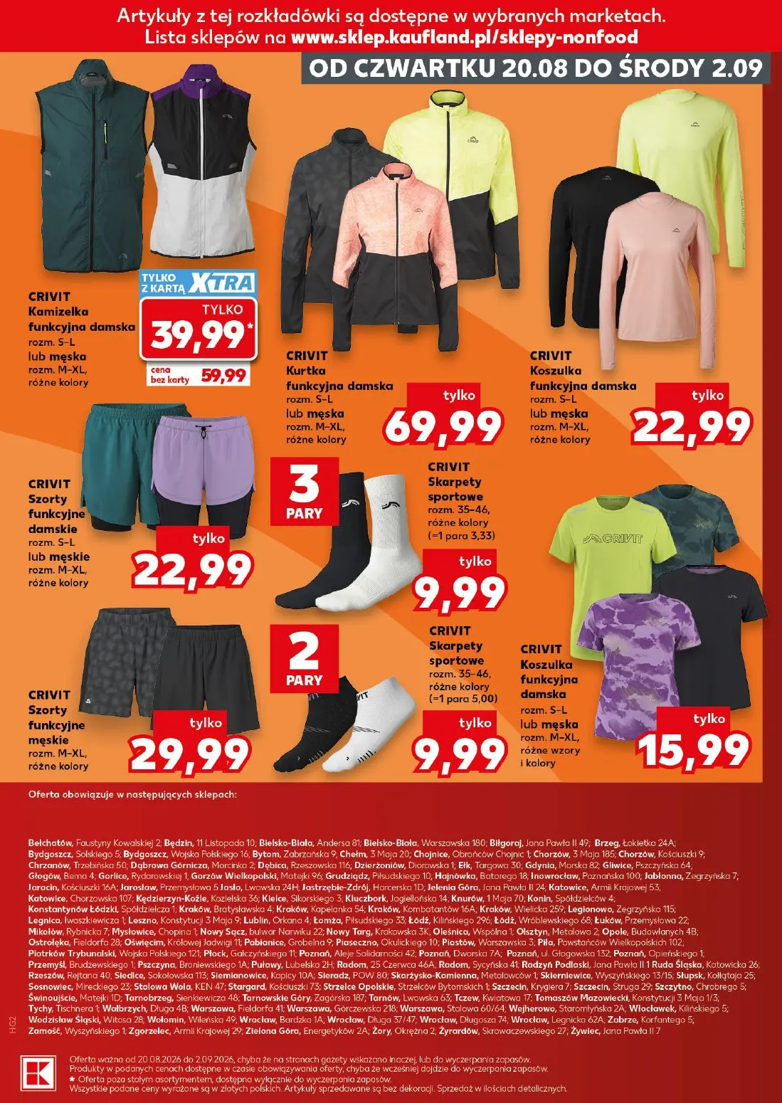 Kaufland gazetka, strona 15 z 16 — CRIVIT Kamizelka funkcyjna damska, CRIVIT Kurtka funkcyjna damska, CRIVIT Koszulka funkcy…