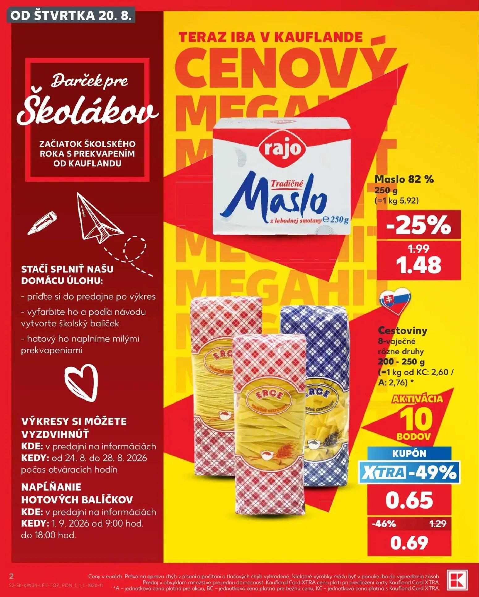 Kaufland leták, strana 2 z 76 — Cestoviny 8-vaječné
