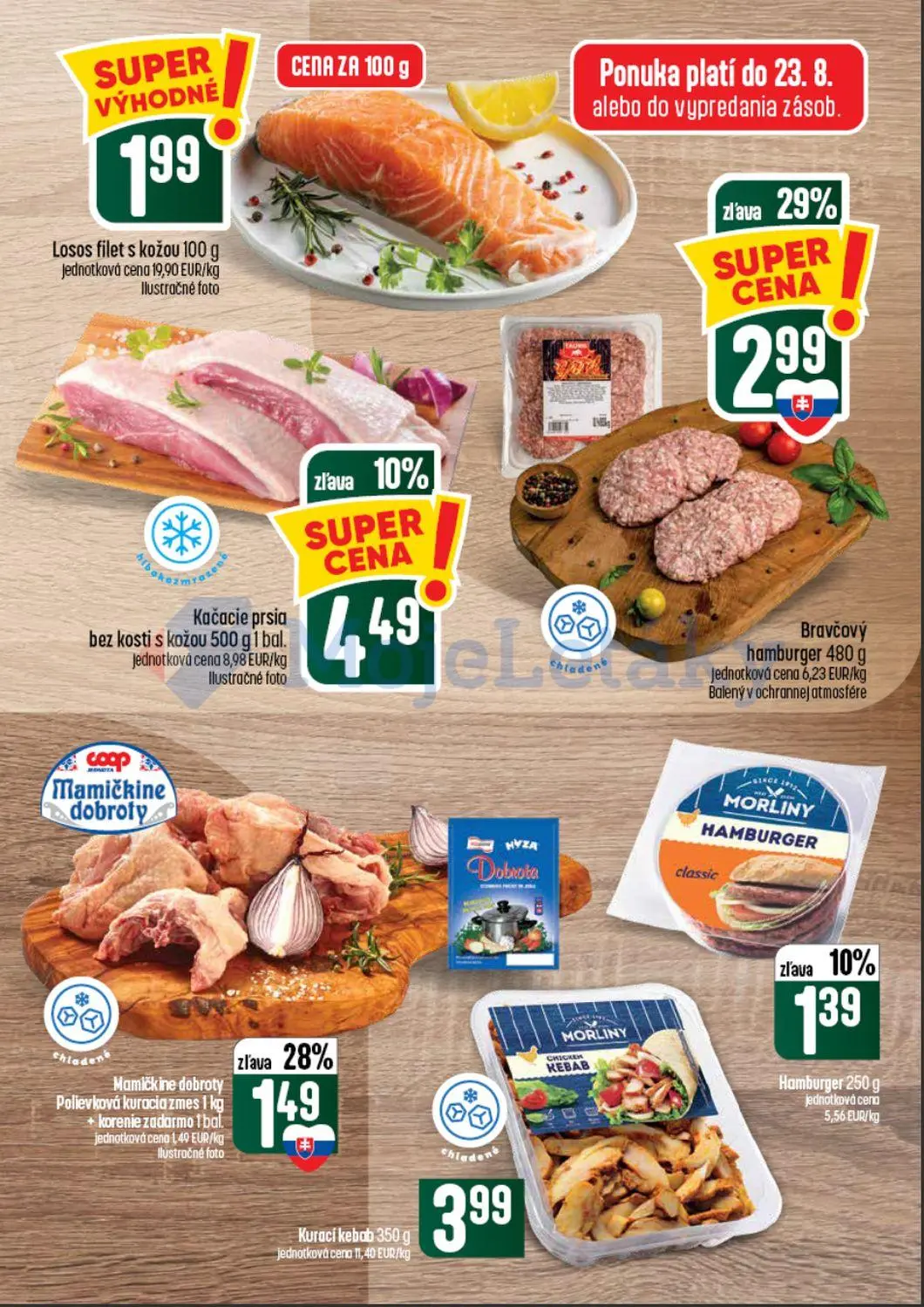Coop Tempo leták, strana 15 z 62 — Bravčový hamburger, Mamičkine dobroty Polievková kuracia zmes, Kačacie prsia bez kosti s …