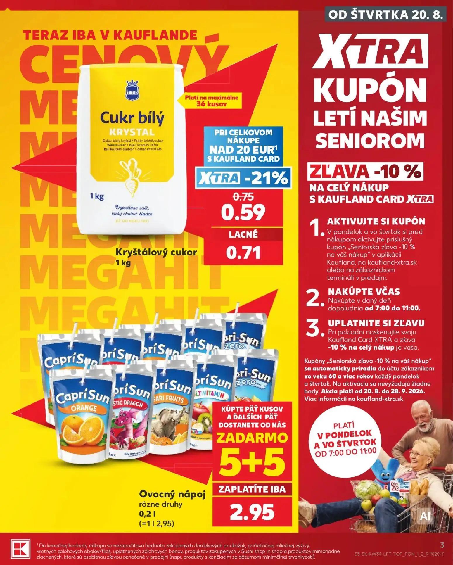 Kaufland leták, strana 3 z 76 — Cukor biely KRYSTAL
