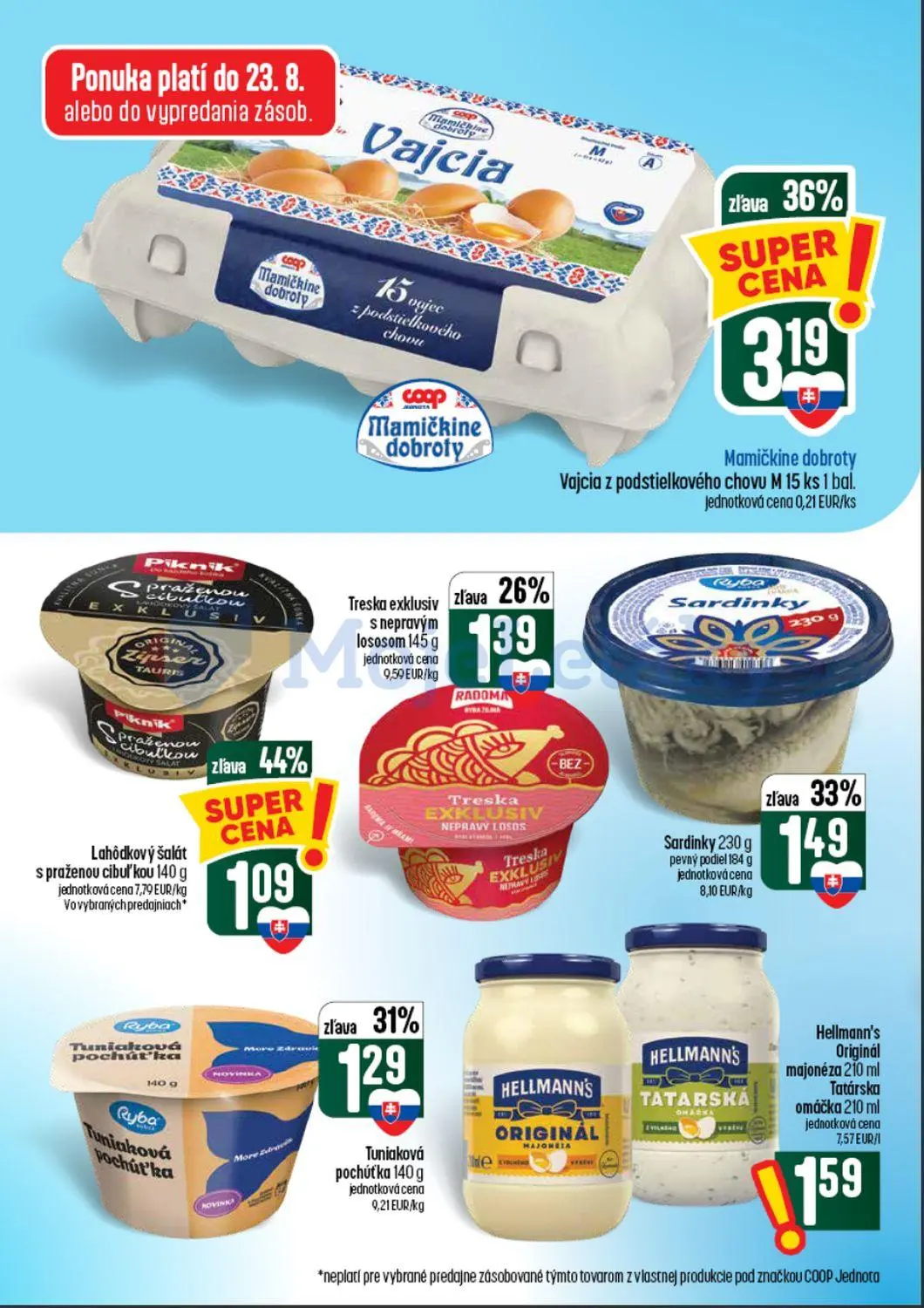 Coop Tempo leták, strana 20 z 62 — Mamičkine dobroty Vajcia z podstielkového chovu M, Lahôdkový šalát s praženou cibuľkou, S…