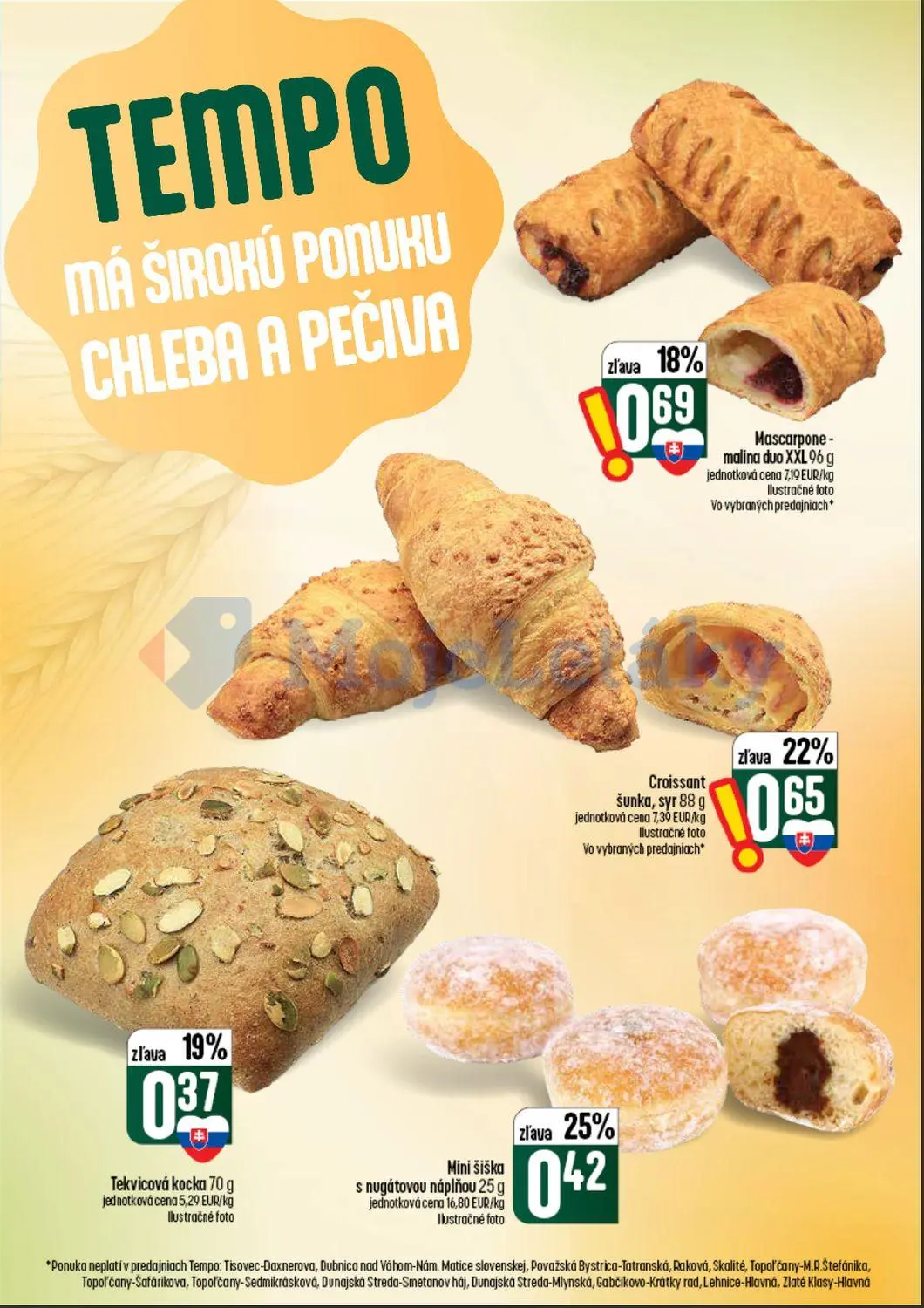 Coop Tempo leták, strana 21 z 62 — Croissant šunka, syr, Mascarpone - malina duo XXL, Mini šiška s nugátovou náplňou
