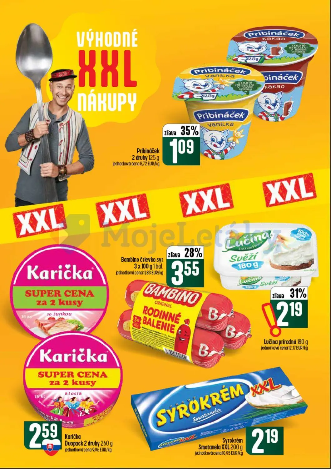 Coop Tempo leták, strana 26 z 62 — Bambino črievko syr, Lučina prírodná, Pribináček