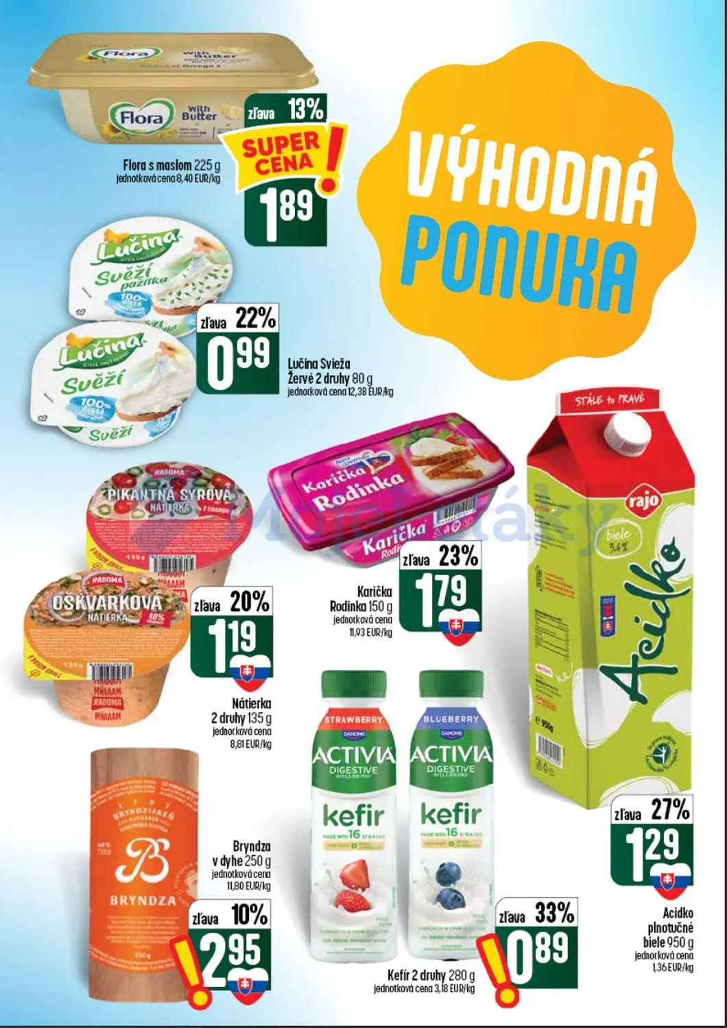 Coop Tempo leták, strana 27 z 62 — Karička Rodinka, Acidko plnotučné biele, Kefir