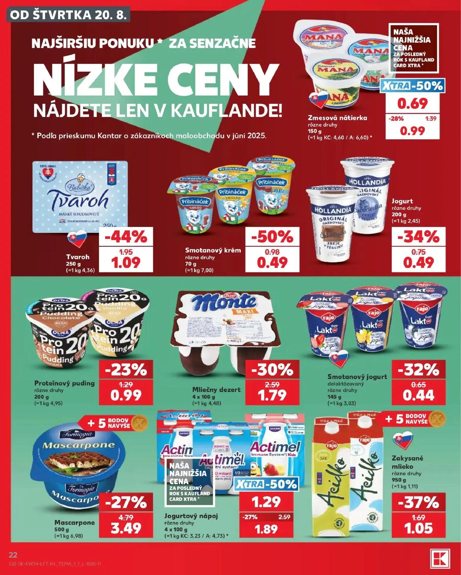 Kaufland leták, strana 22 z 76 — Mascarpone