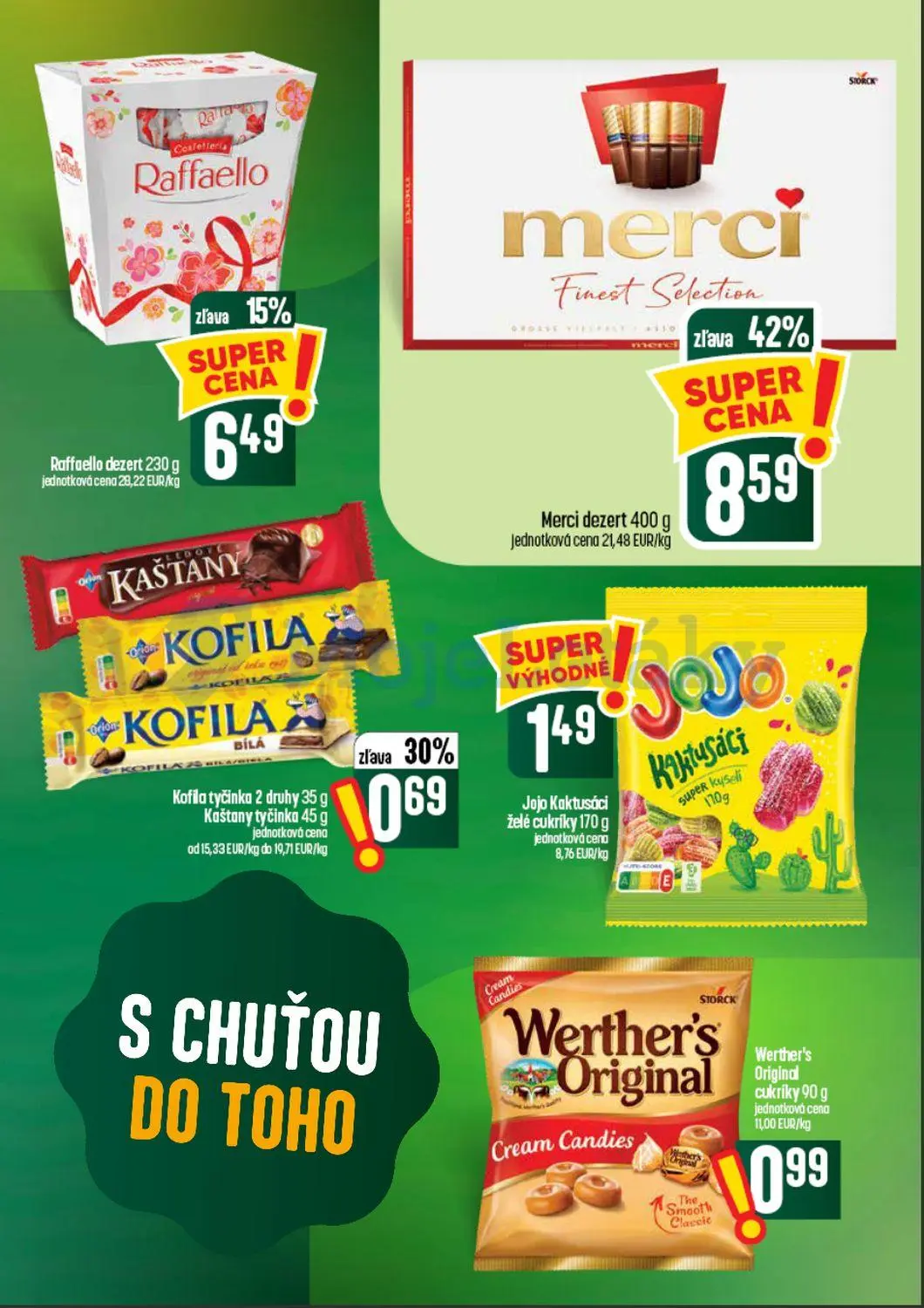 Coop Tempo leták, strana 41 z 62 — Merci dezert, Raffaello dezert, Kofila tyčinka 2 druhy