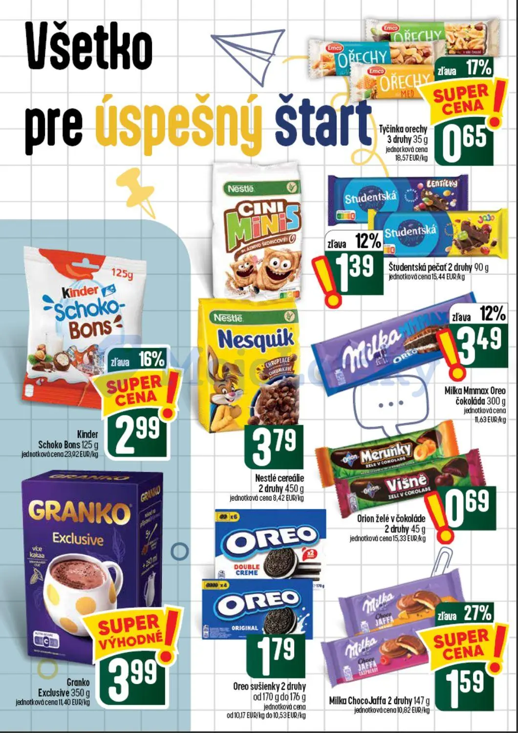Coop Tempo leták, strana 42 z 62 — Milka Choco Jaffa, Kinder Schoko Bons, Milka Mmmax Oreo čokoláda