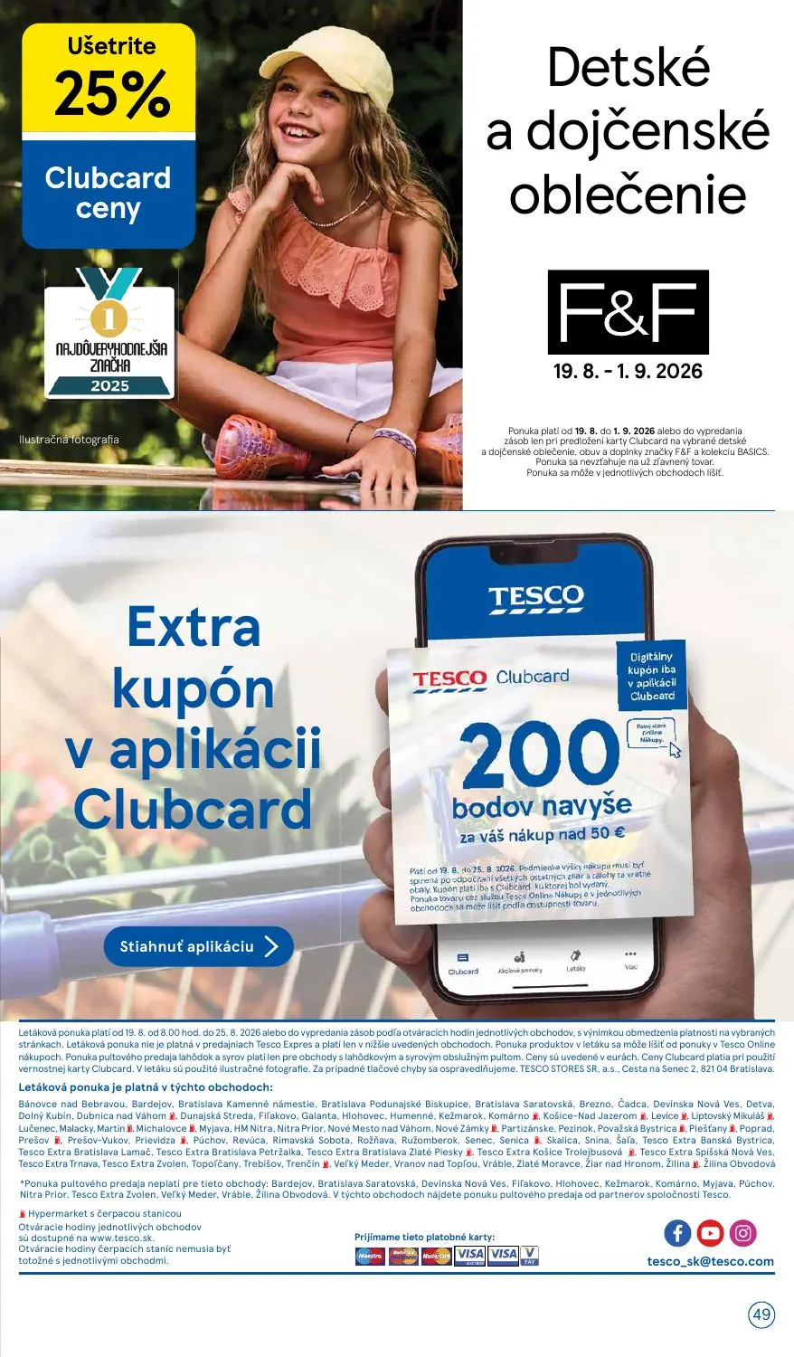 Tesco leták, strana 49 z 50