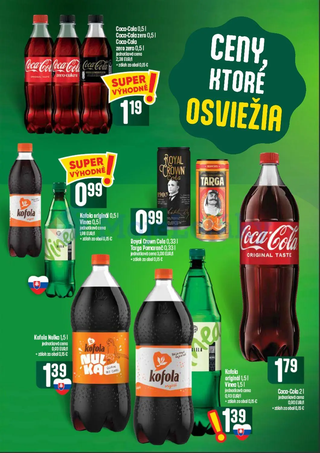 Coop Tempo leták, strana 50 z 62 — Coca-Cola, Kofola originál, Vinea
